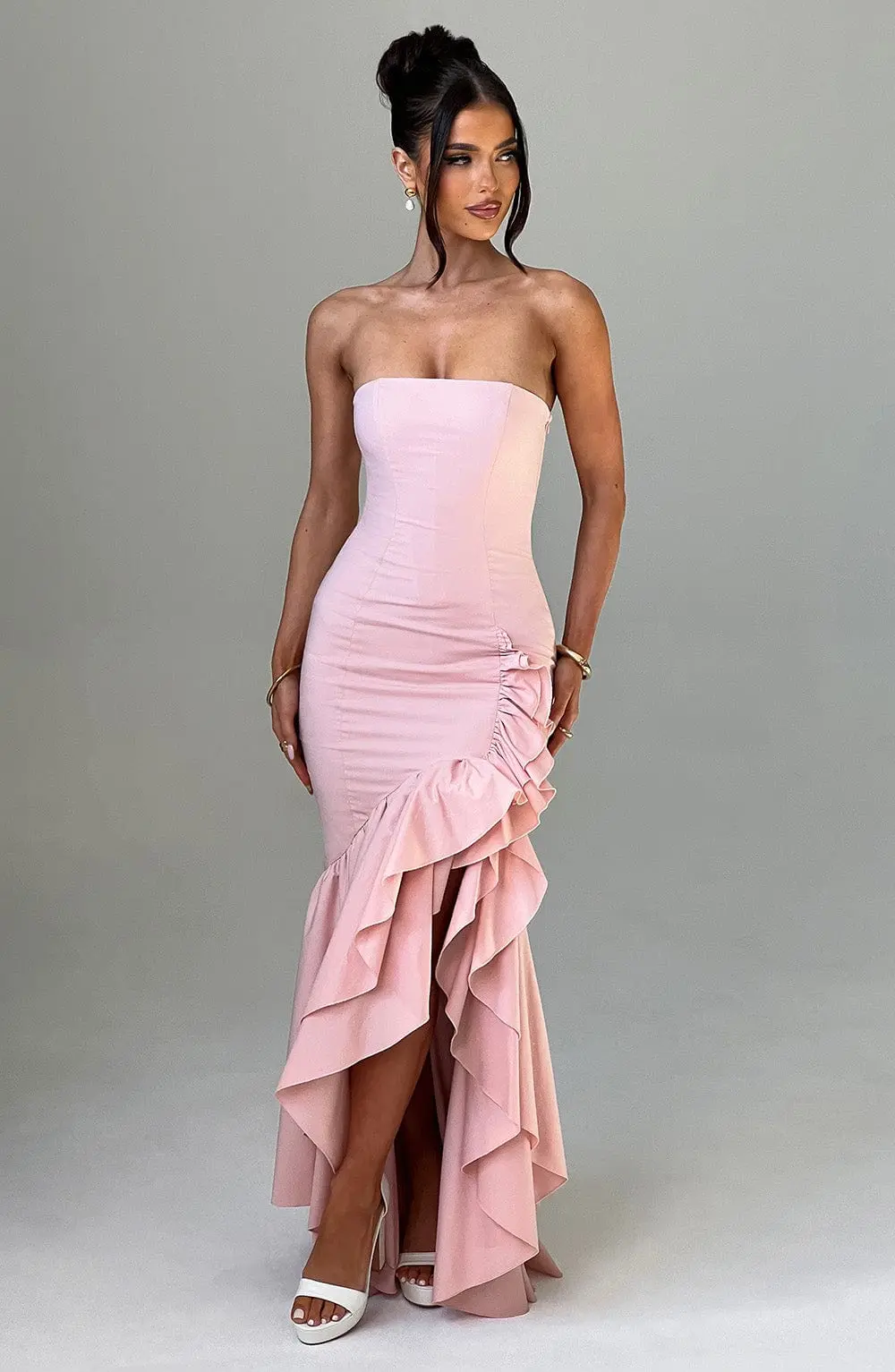 Angelina Maxi Dress - Blush - Image 5
