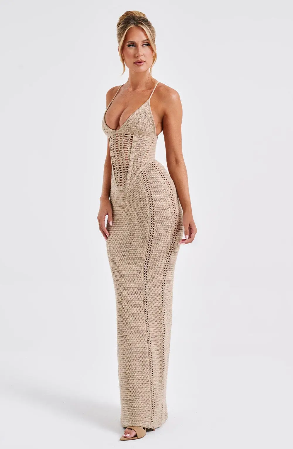 Xanthe Maxi Dress - Beige - Image 9