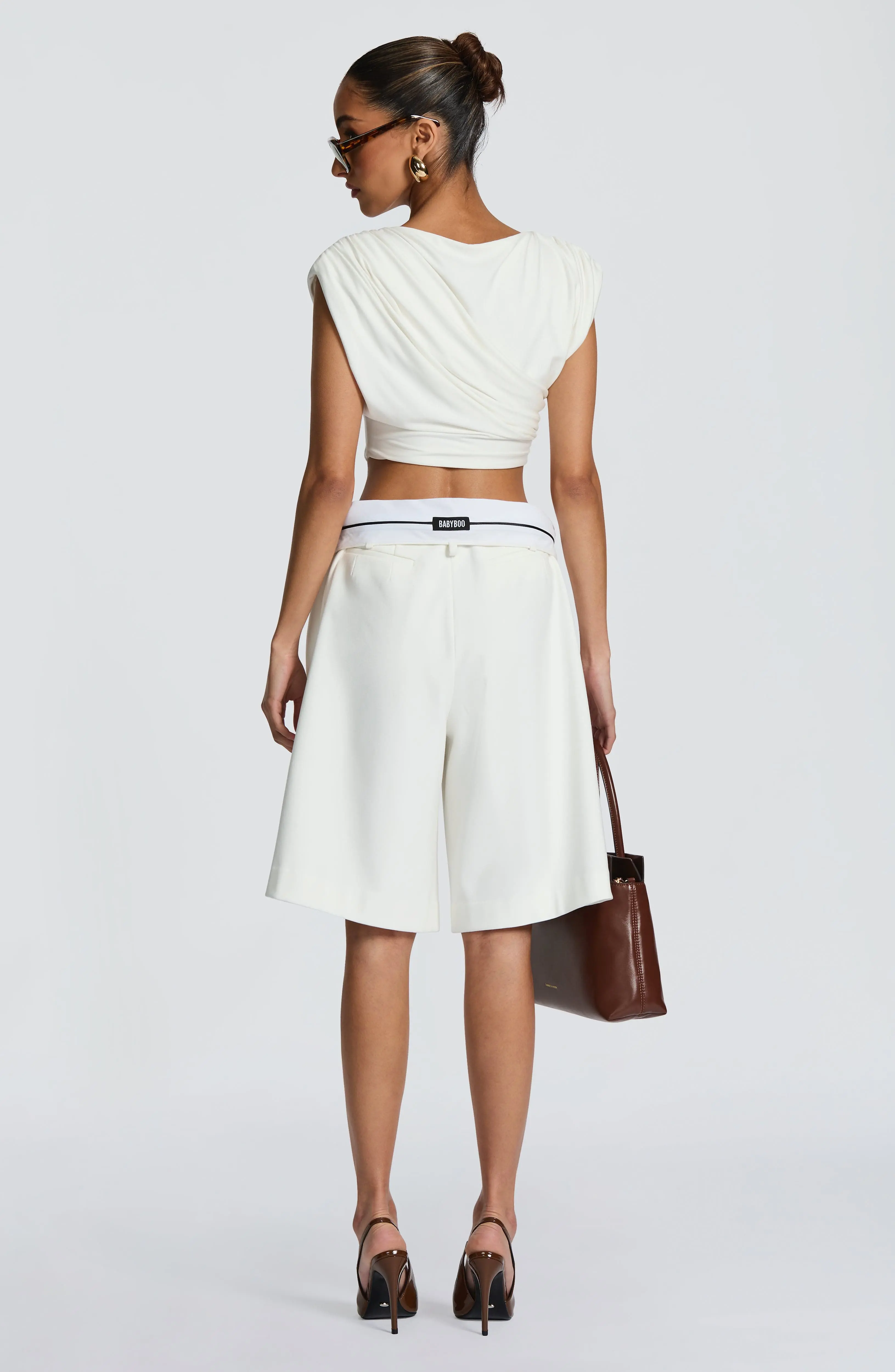 Ausra Bermuda Shorts - Ivory - Image 6