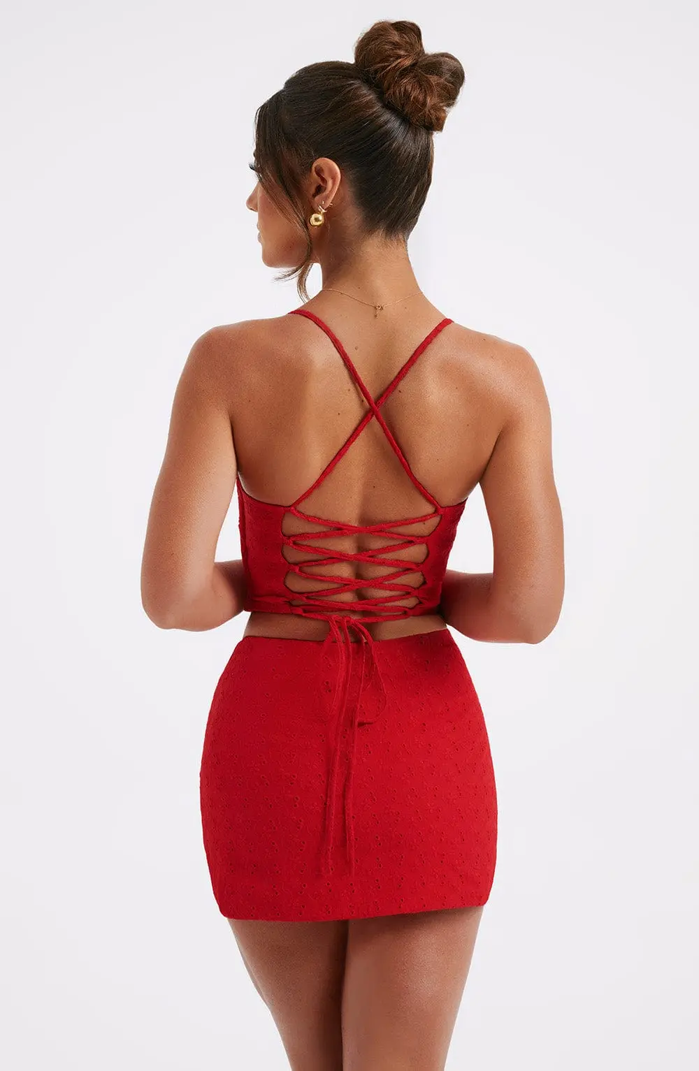 Erika Mini Skirt - Red - Image 5