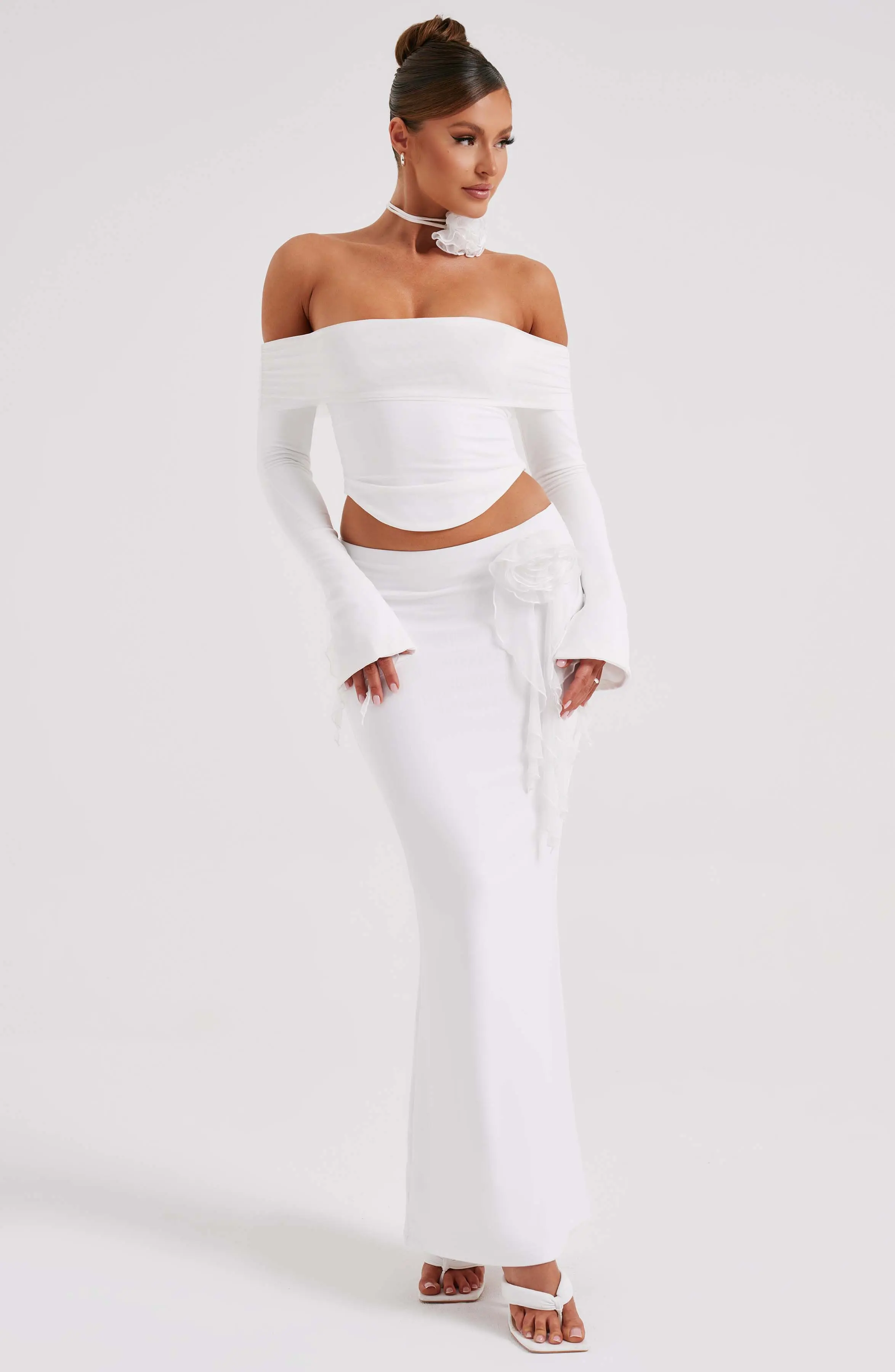 Deema Maxi Skirt - Ivory - Image 10