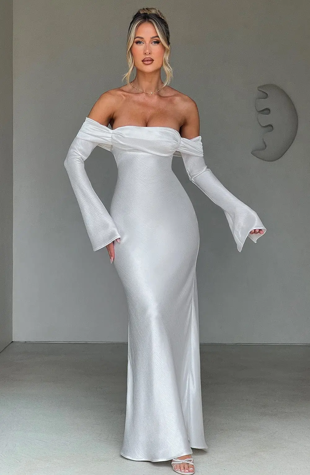Selene Maxi Dress - Ivory - Image 2