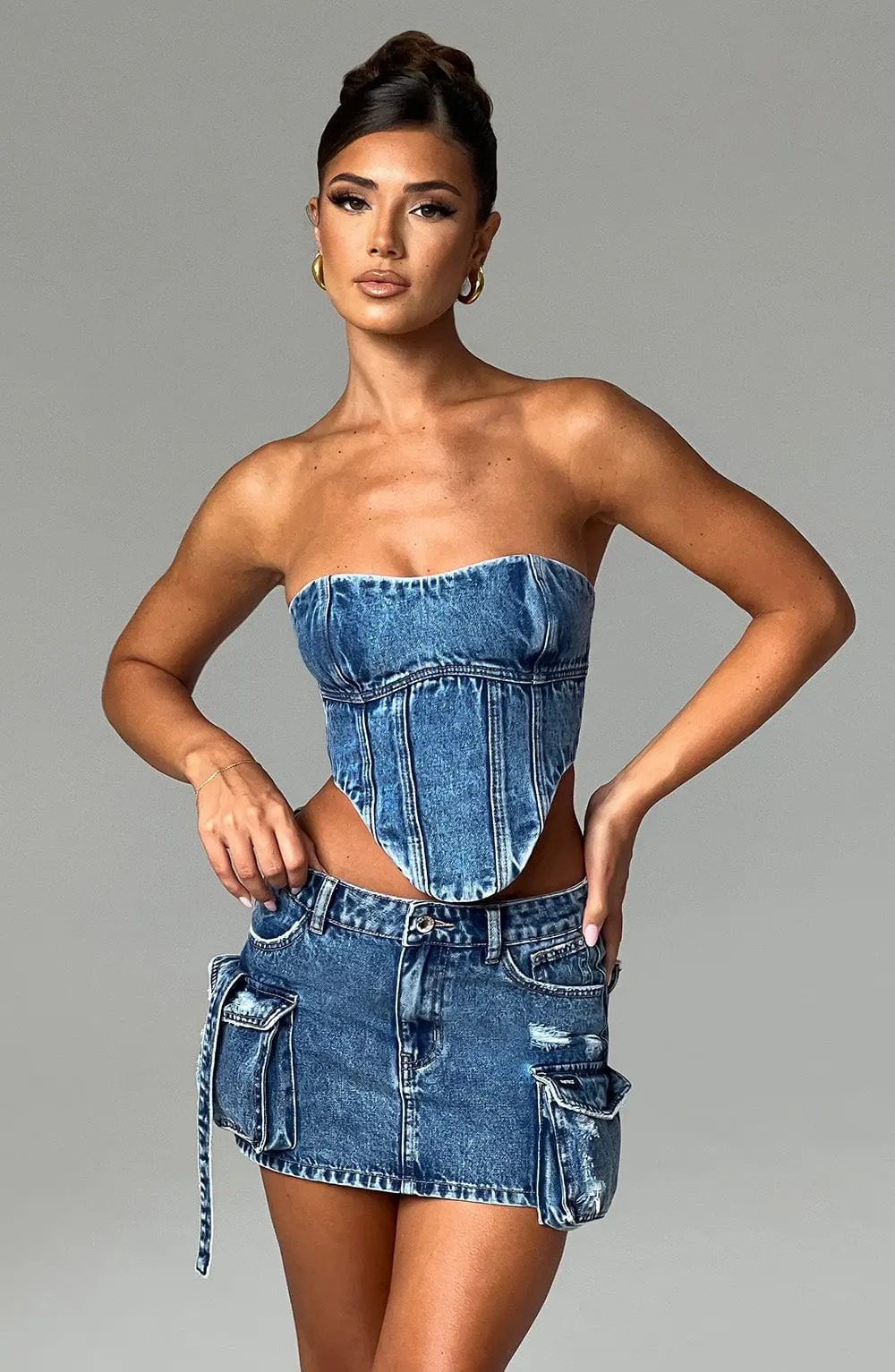 Yasie Corset - Dark Wash - Image 9