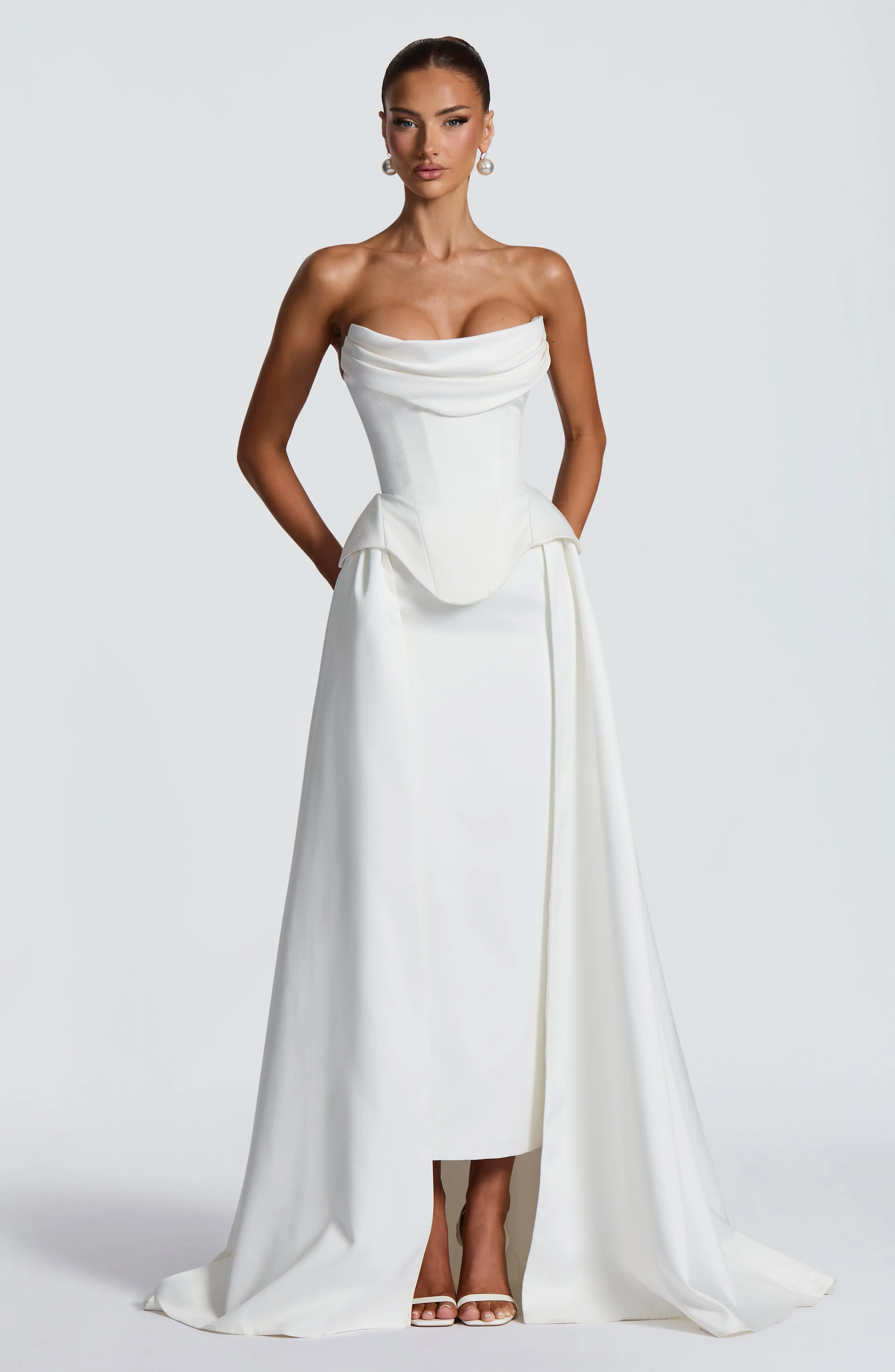 Neri Skirt Train - Ivory - Image 9