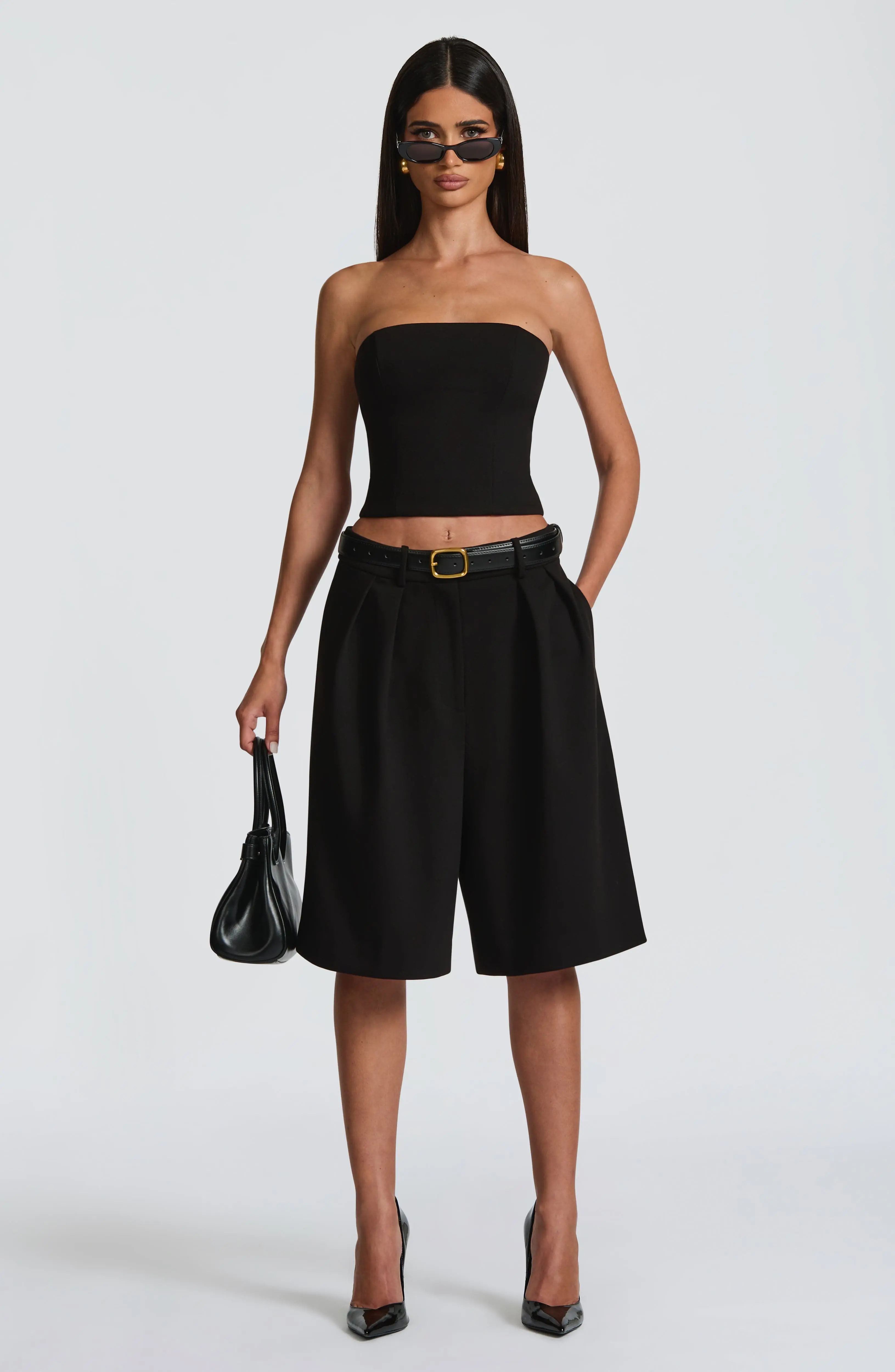 Ausra Bermuda Shorts - Black - Image 2