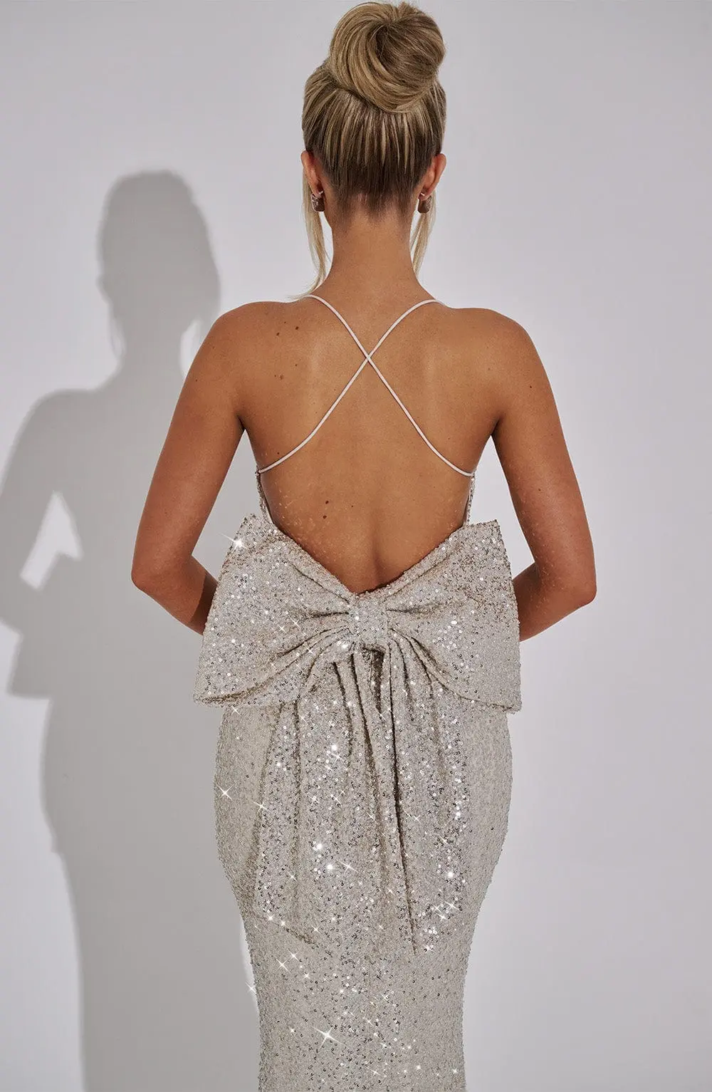 Meridith Maxi Dress - Champagne - Image 10