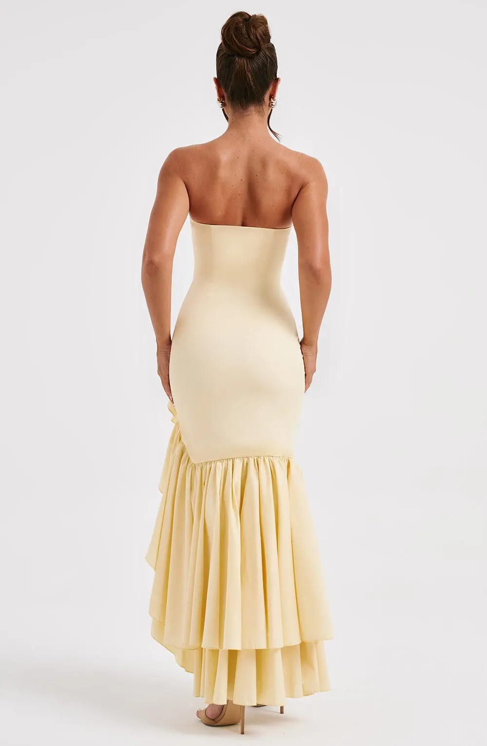 Angelina Maxi Dress - Lemon - Image 2