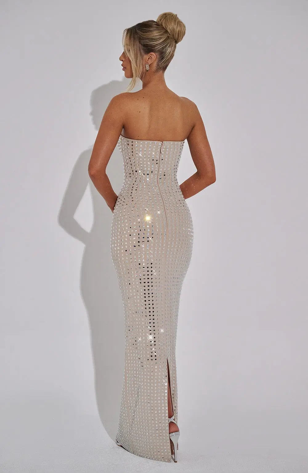 Neriah Maxi Dress - Nude - Image 7