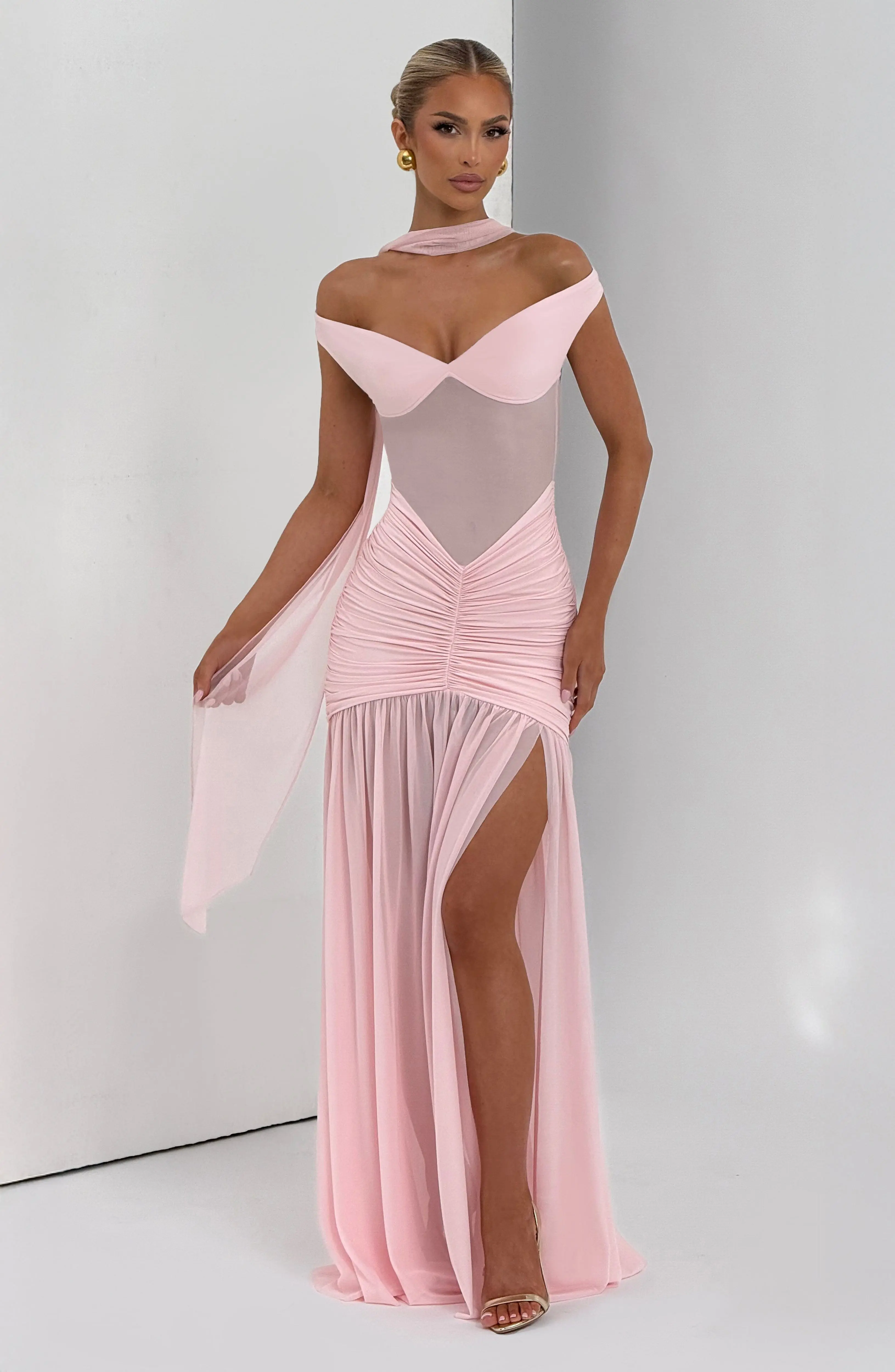 Alaia Maxi Dress - Blush - Image 6