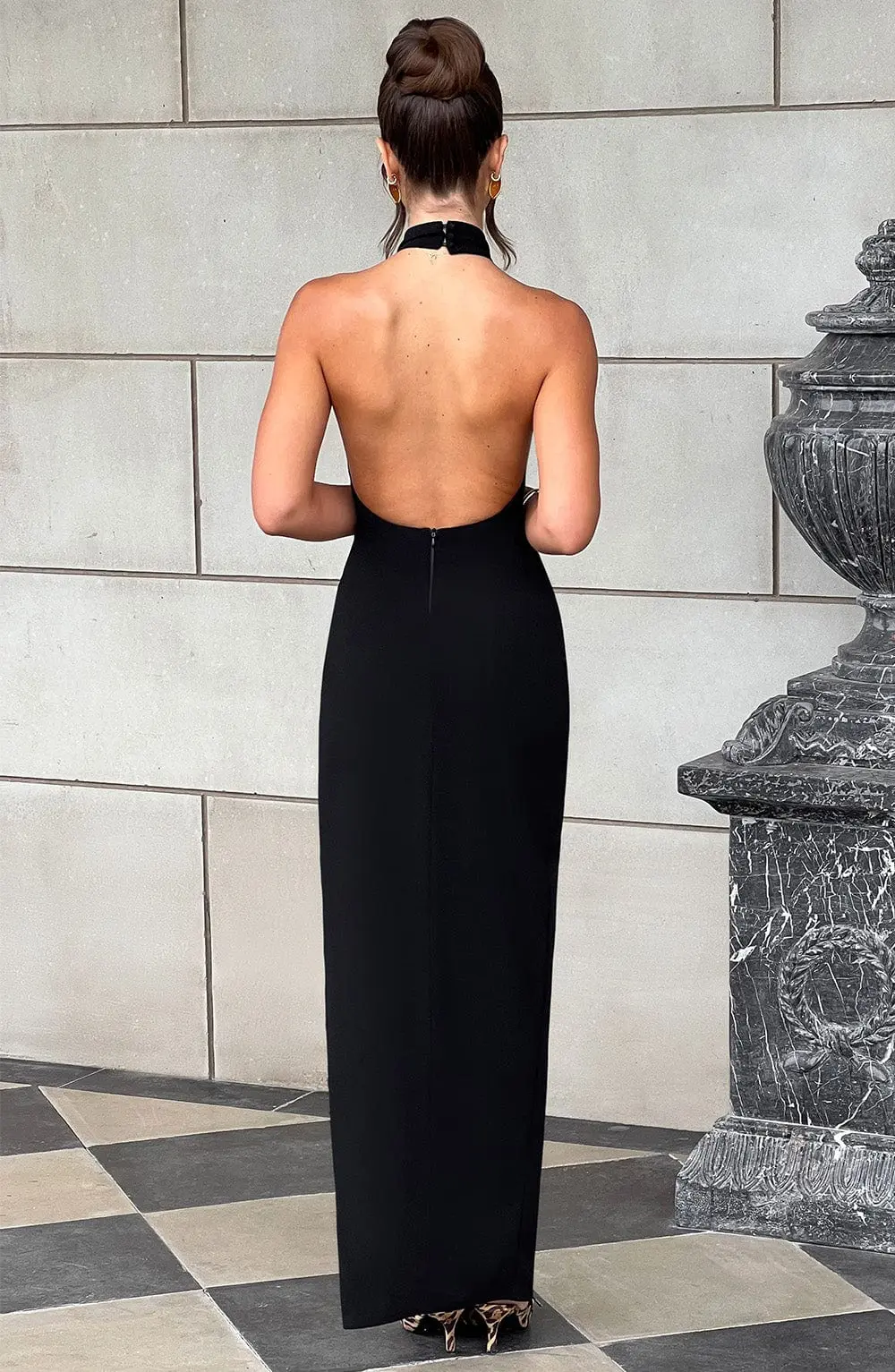 Adalia Maxi Dress - Black - Image 3
