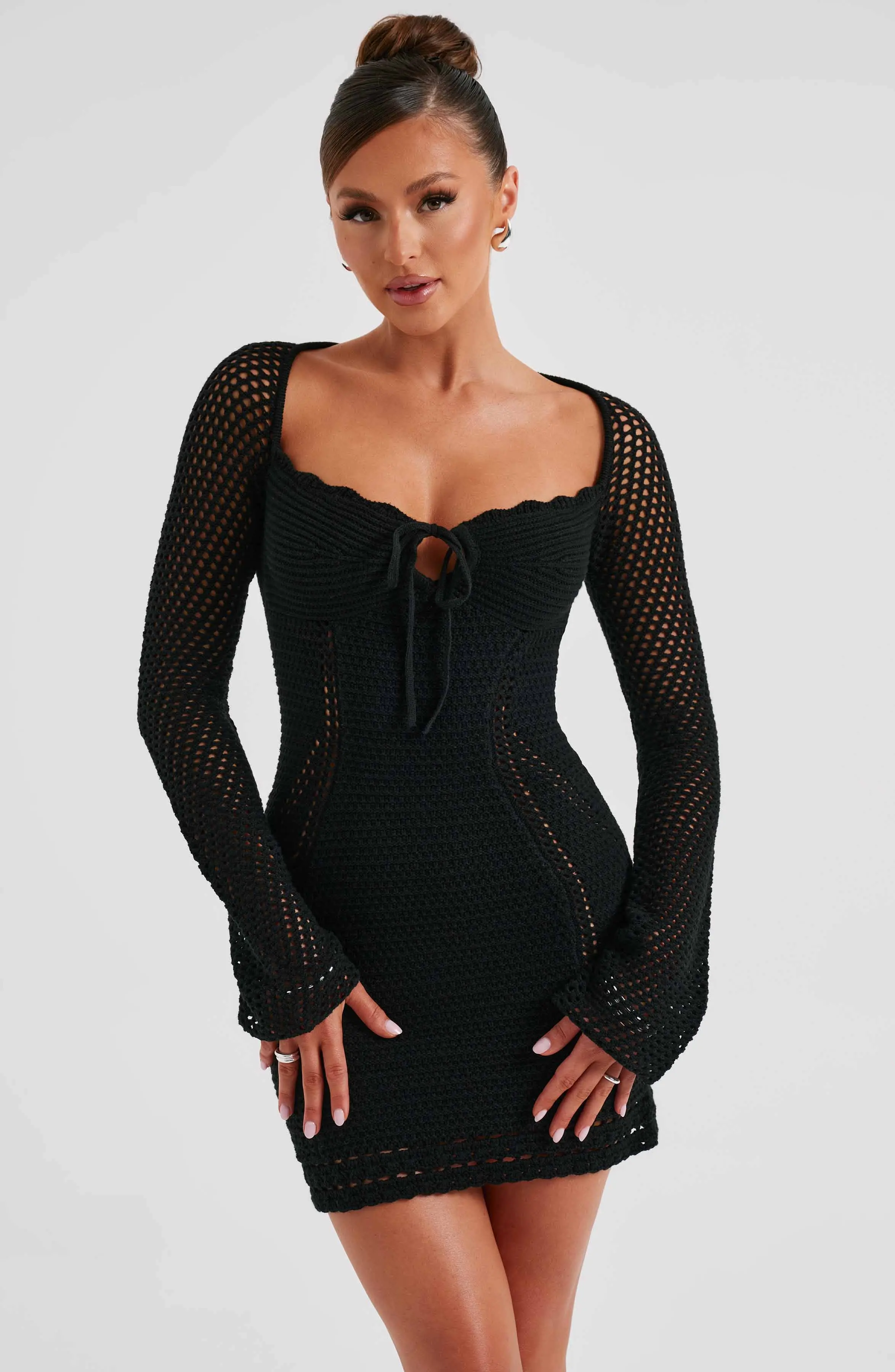 Dezi Mini Dress - Black - Image 6