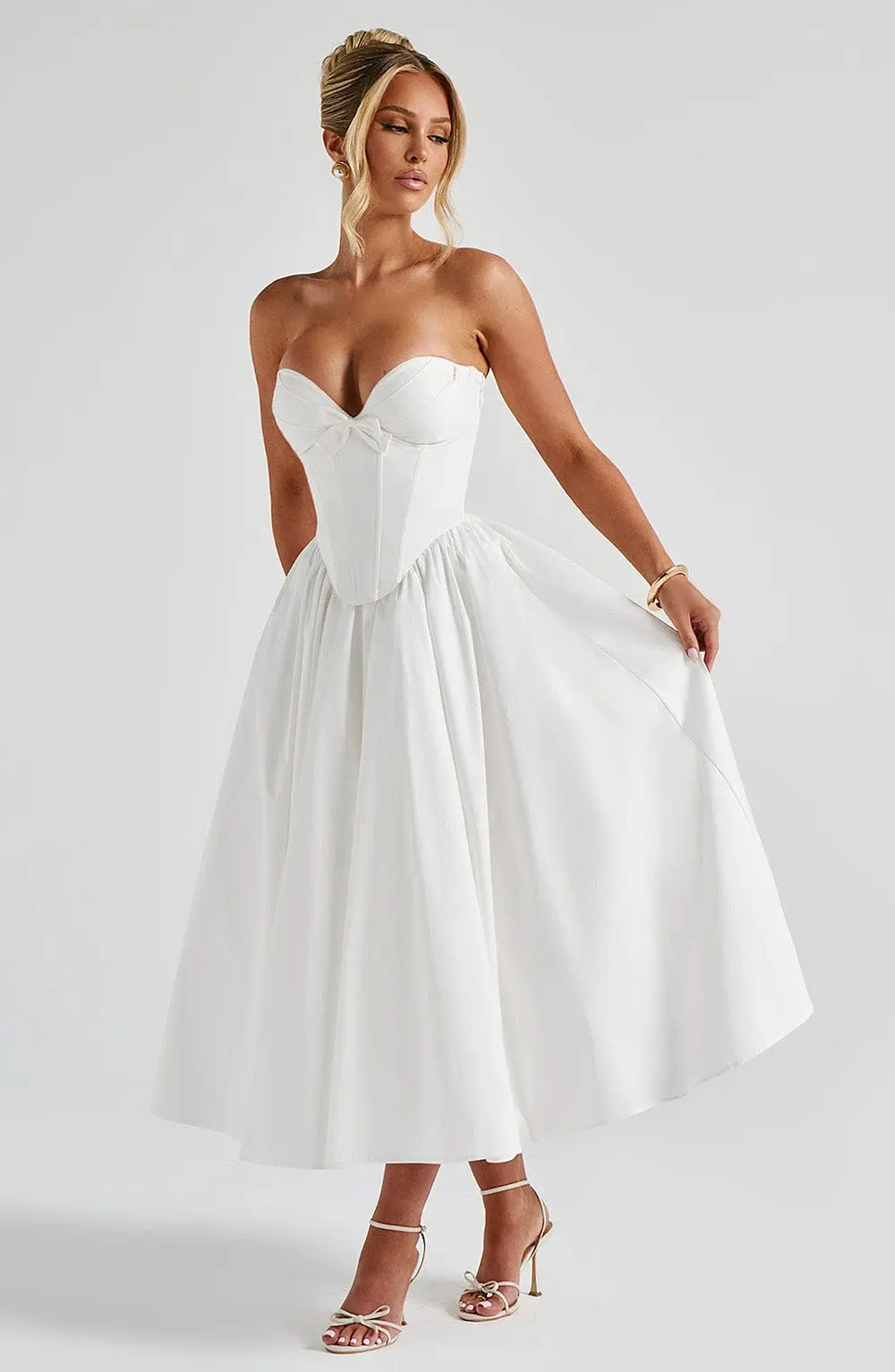 Prim Midi Dress - Ivory - Image 6
