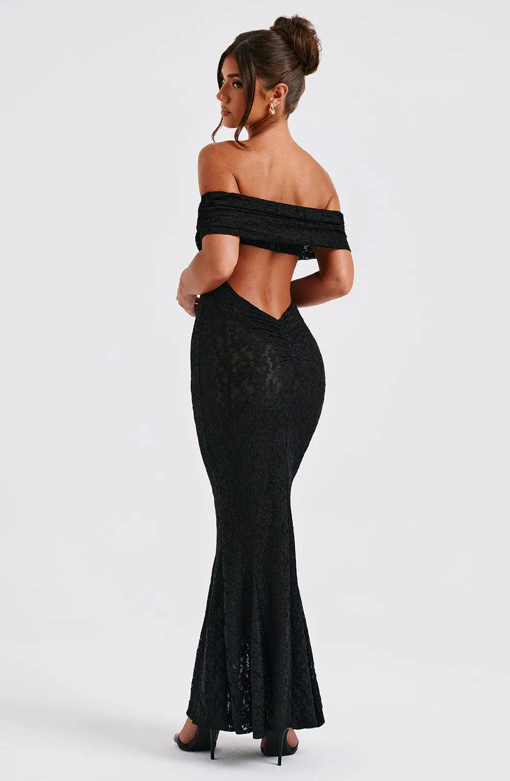 Stephanie Maxi Dress - Black - Image 4