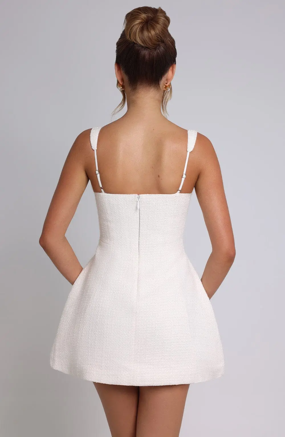 Bessie Mini Dress - Ivory - Image 2