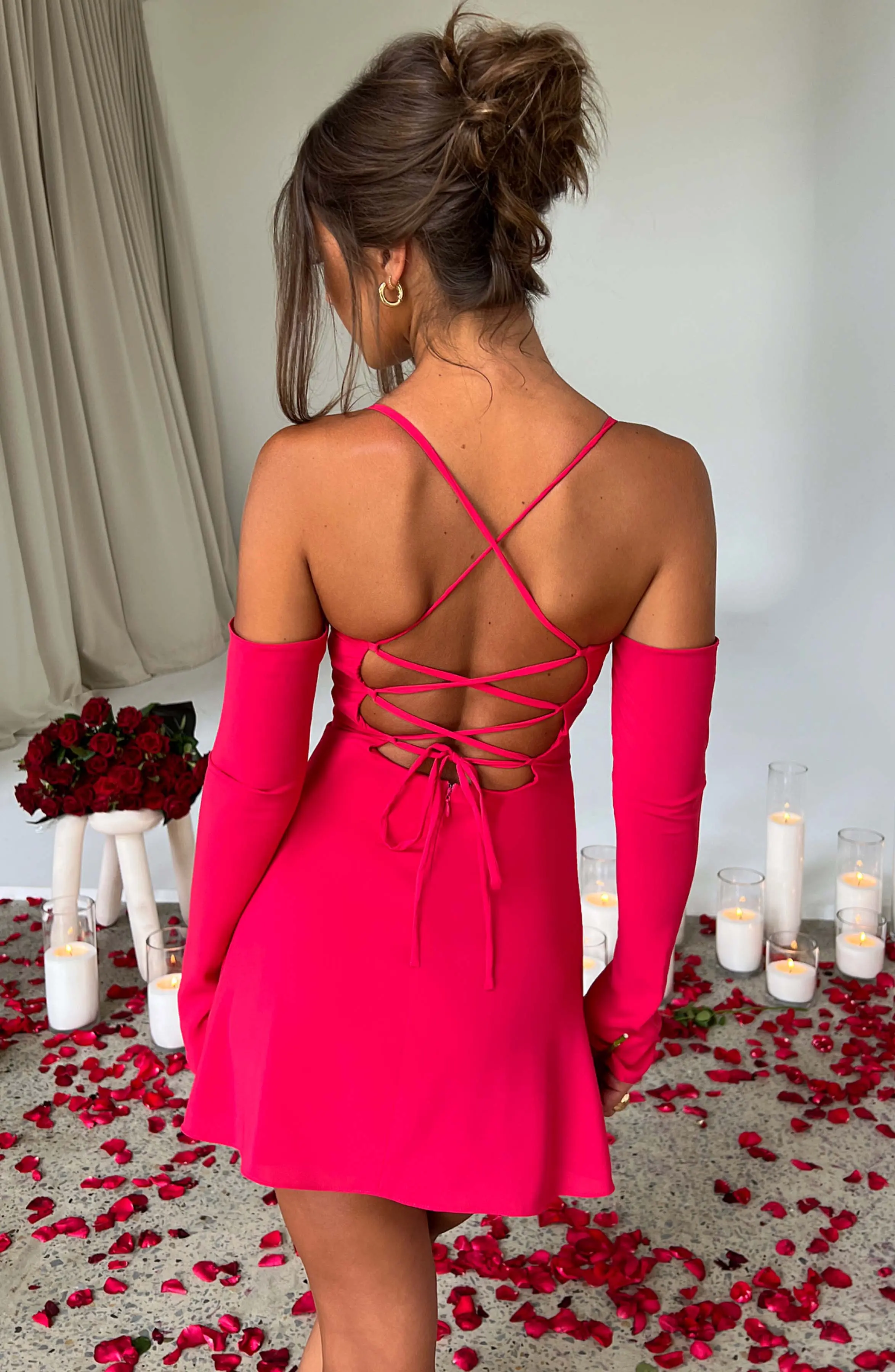 Fiona Mini Dress - Pink - Image 7
