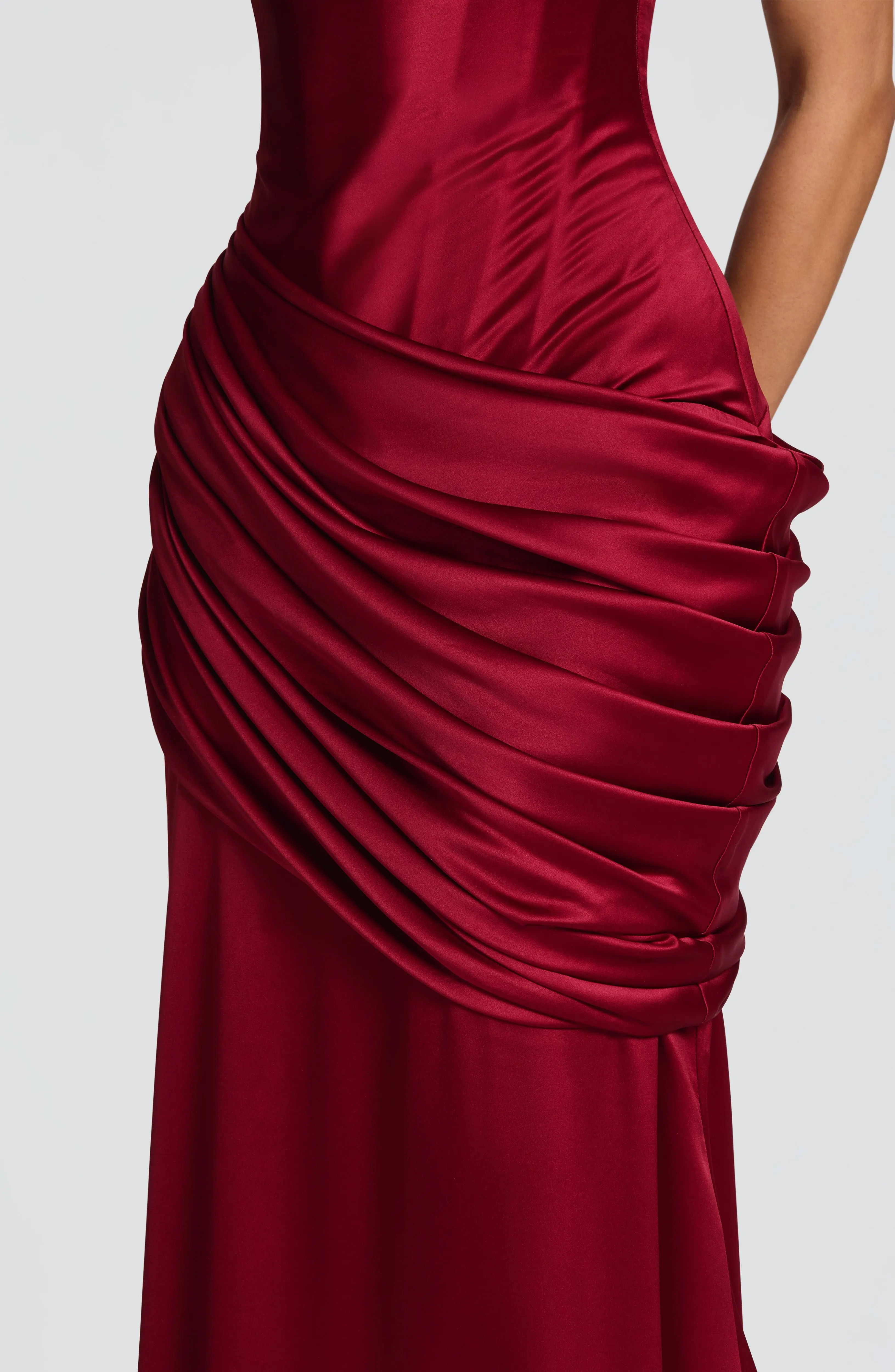 Connie Gown - Burgundy - Image 7