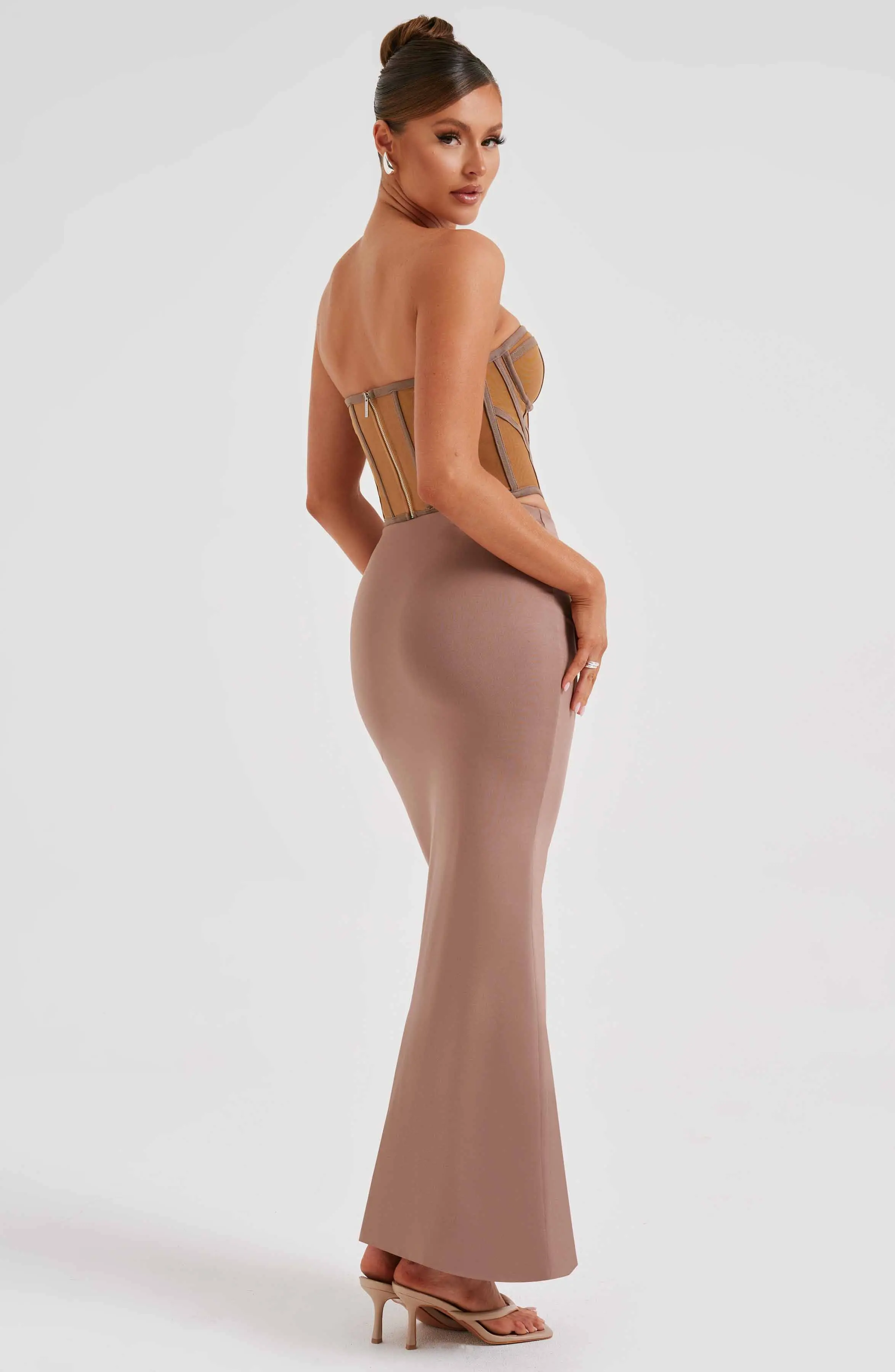 Astrid Maxi Skirt - Chocolate - Image 5