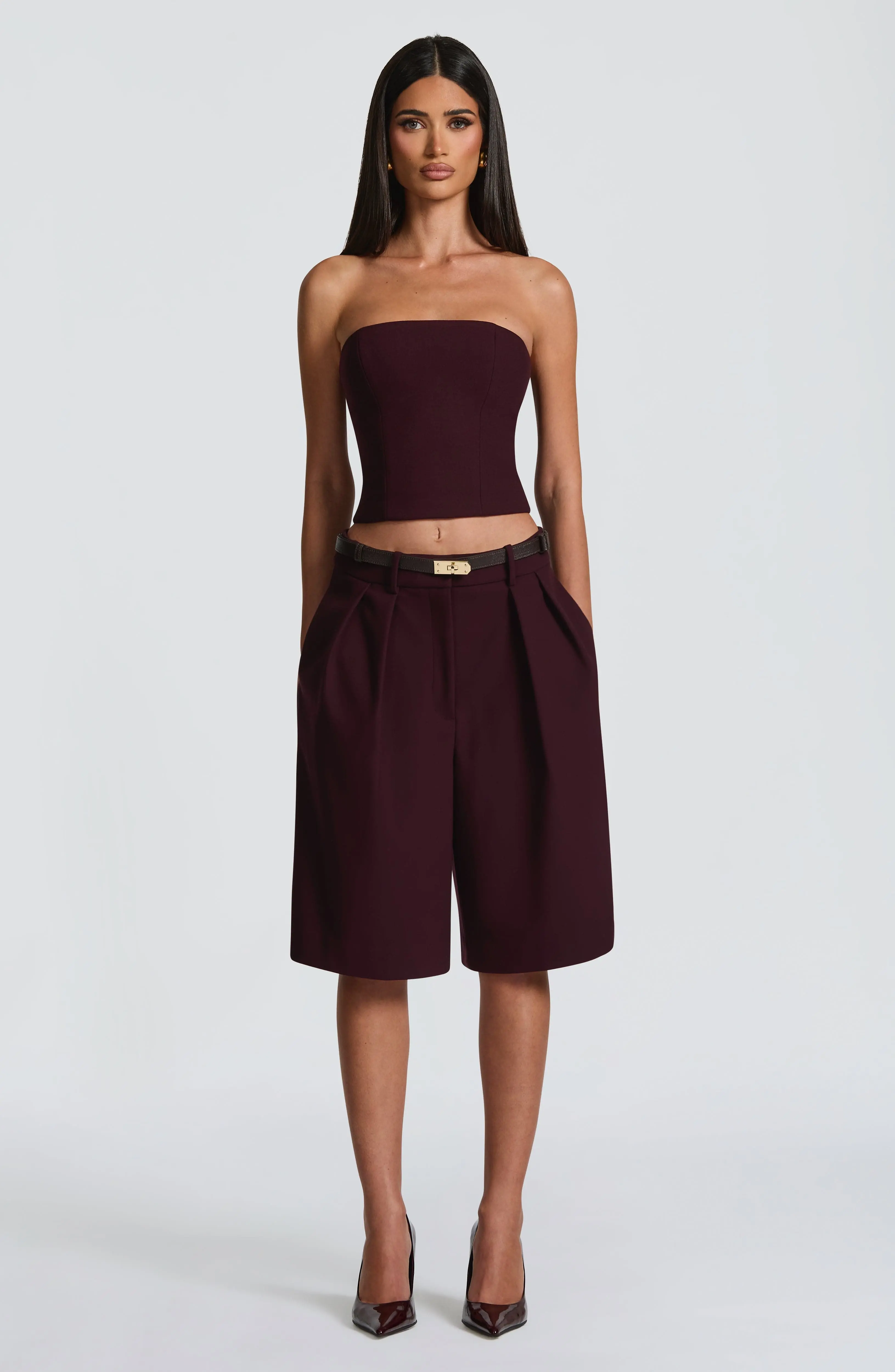 Ausra Bermuda Shorts - Plum - Image 8