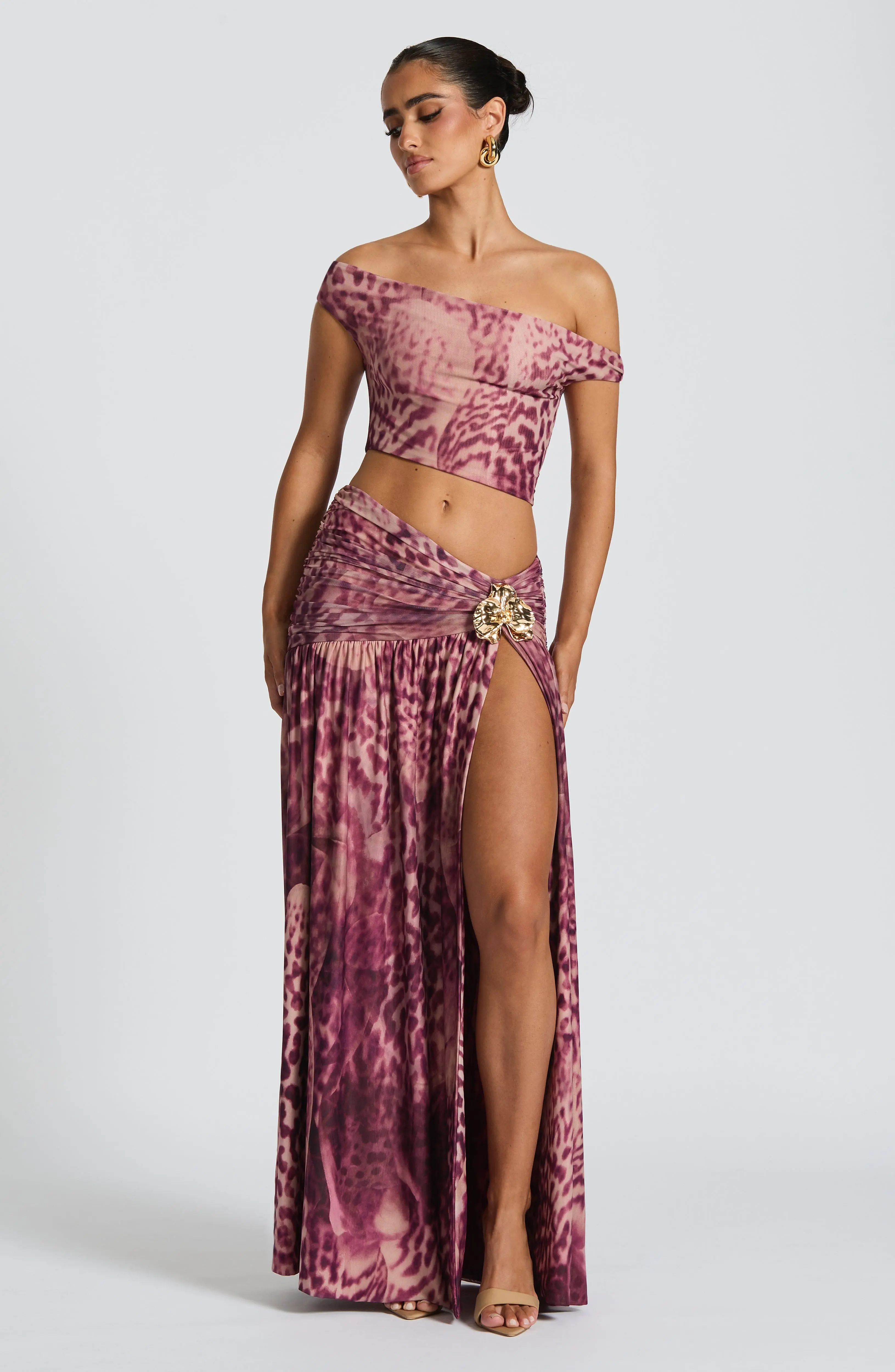 Eva Top - Magenta Orchid Print - Image 6