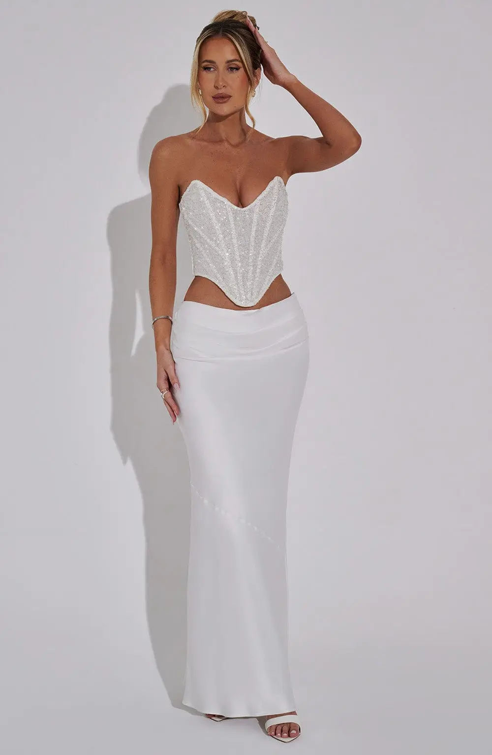 Bernadette Maxi Skirt - Ivory - Image 8