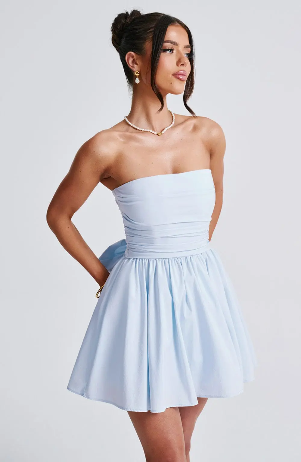 Katrina Mini Dress - Blue - Image 4
