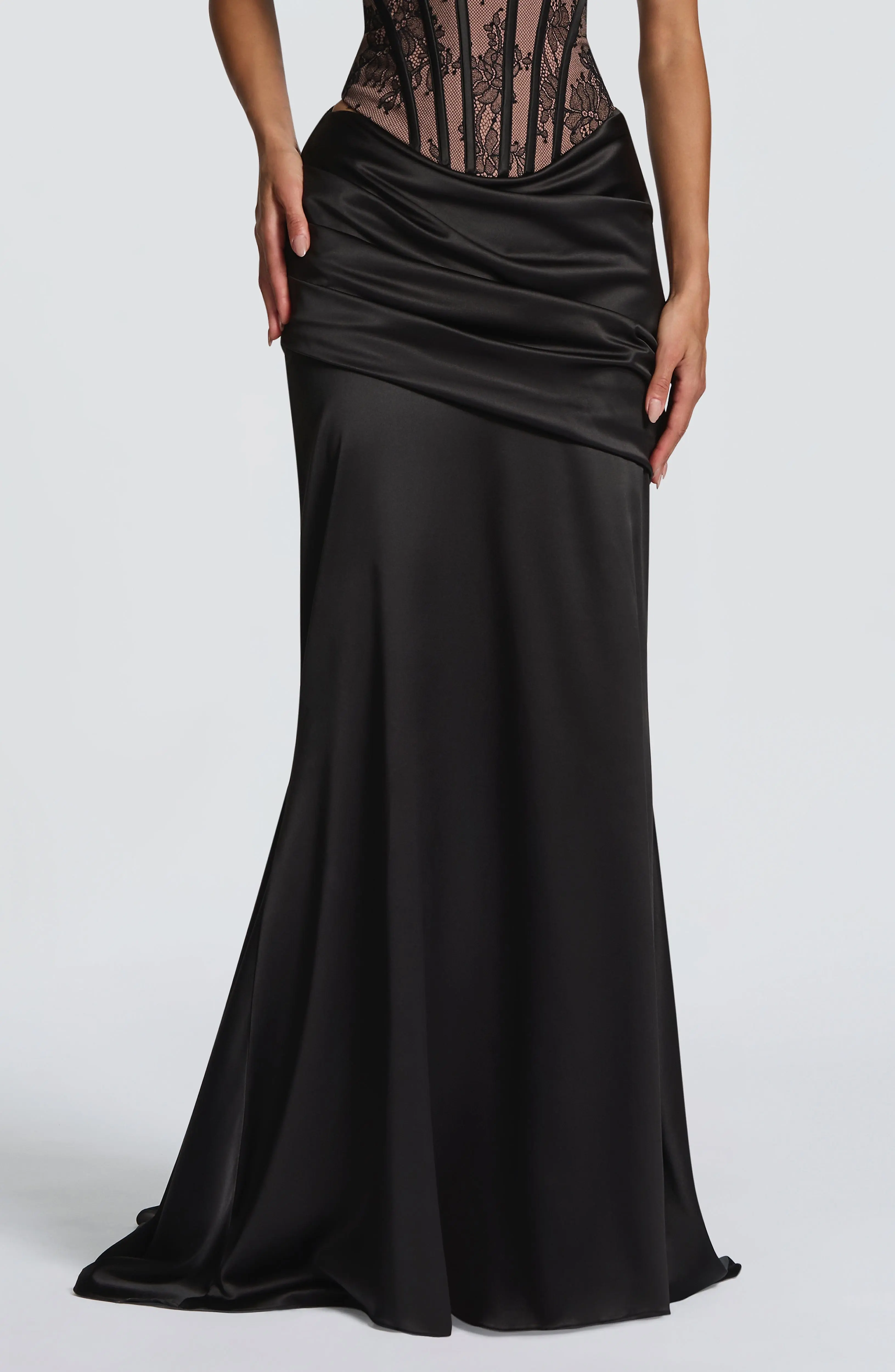 Claudette Maxi Skirt - Black - Image 2