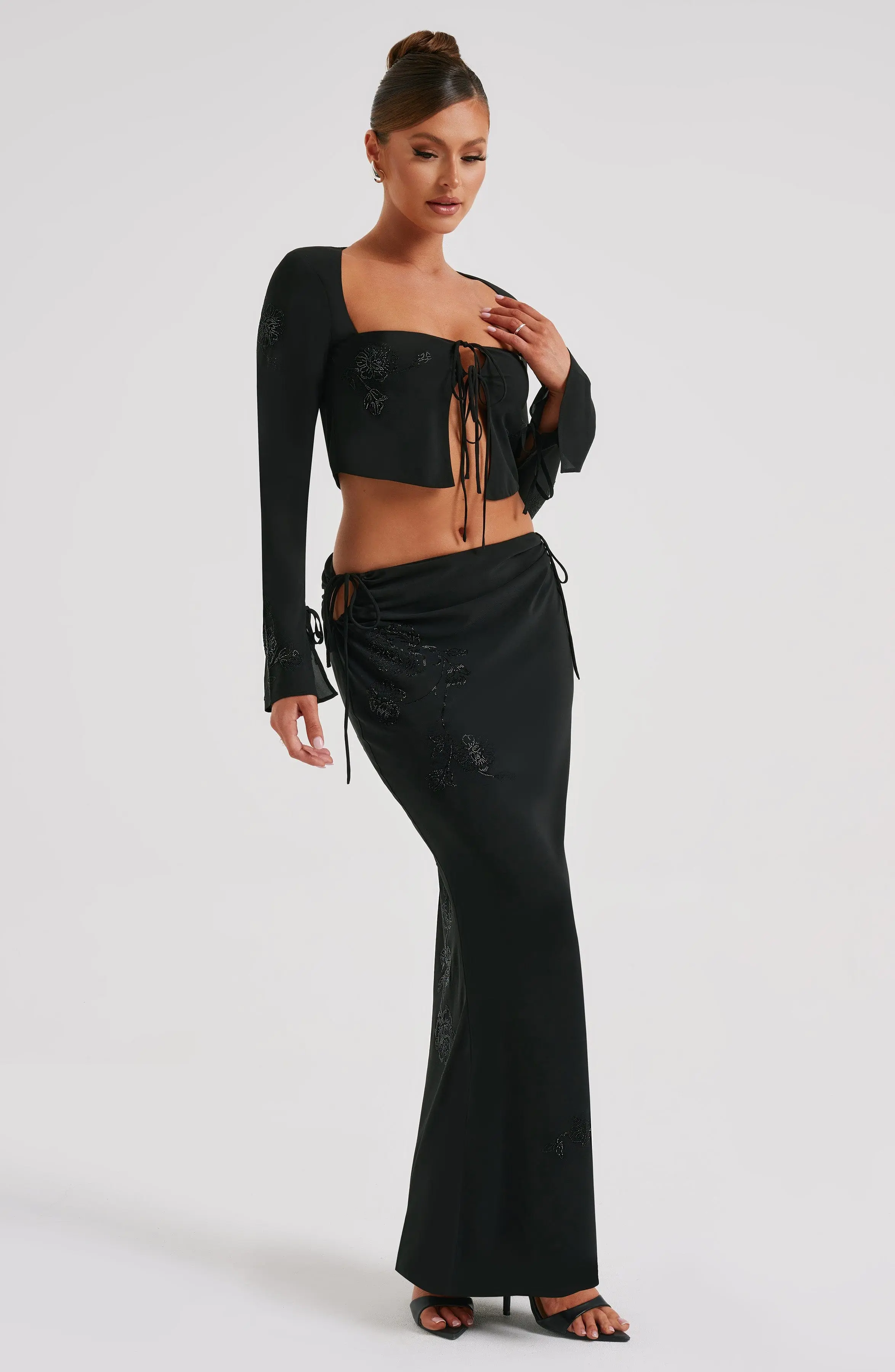 Tana Maxi Skirt - Black - Image 5