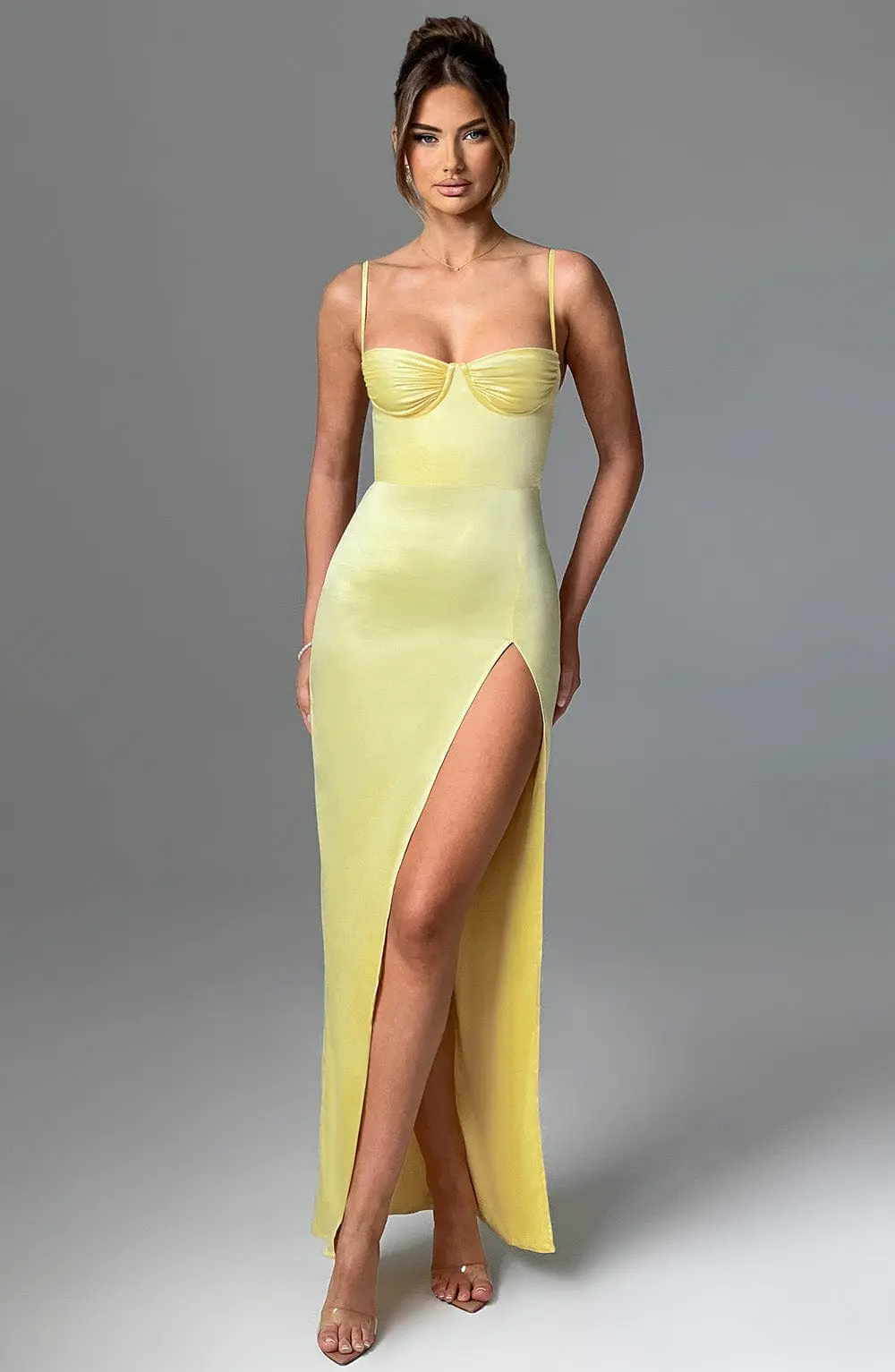 Alora Maxi Dress - Lemon - Image 3