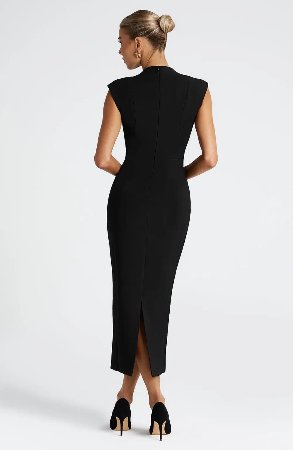 Nellie Midi Dress - Black - Image 2