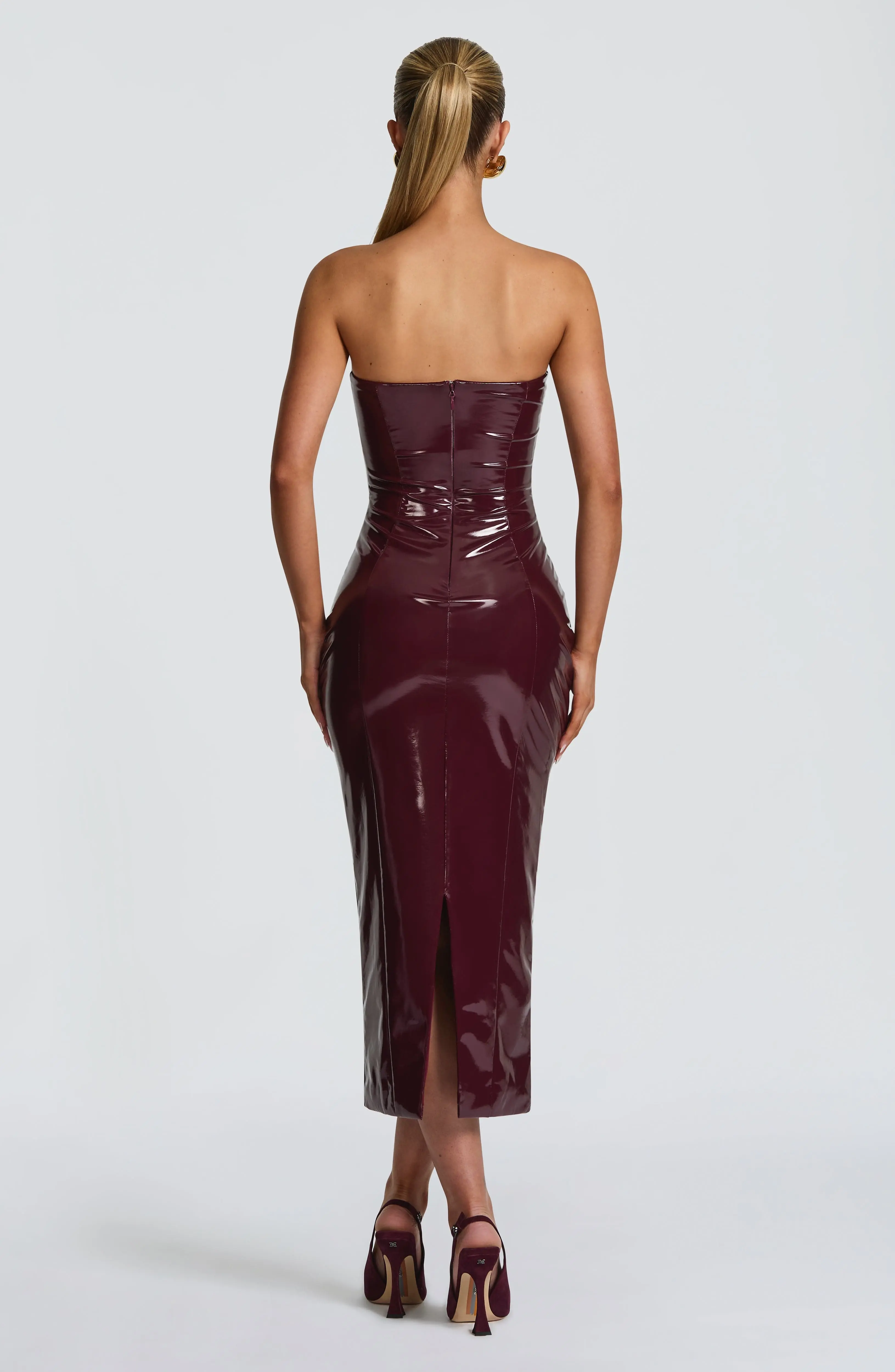 Amala Midi Dress - Cherry Lacquer - Image 9