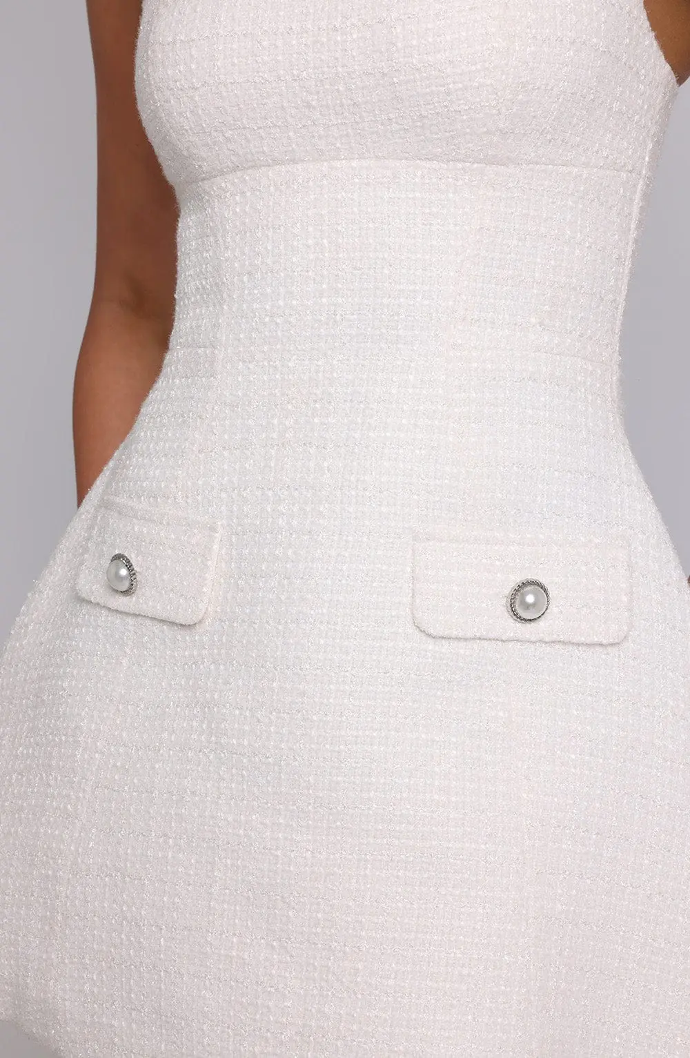Bessie Mini Dress - Ivory - Image 7