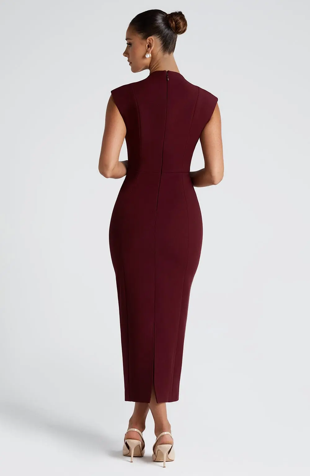 Nellie Midi Dress - Cherry Lacquer - Image 2