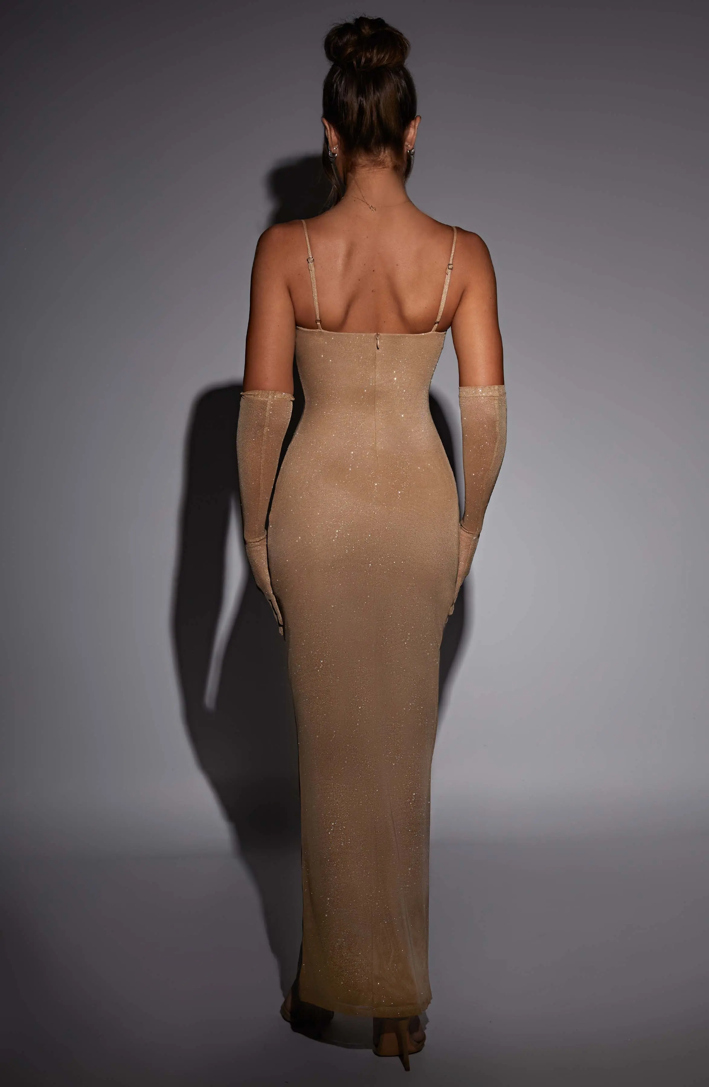 Trixie Maxi Dress - Gold Sparkle - Image 5