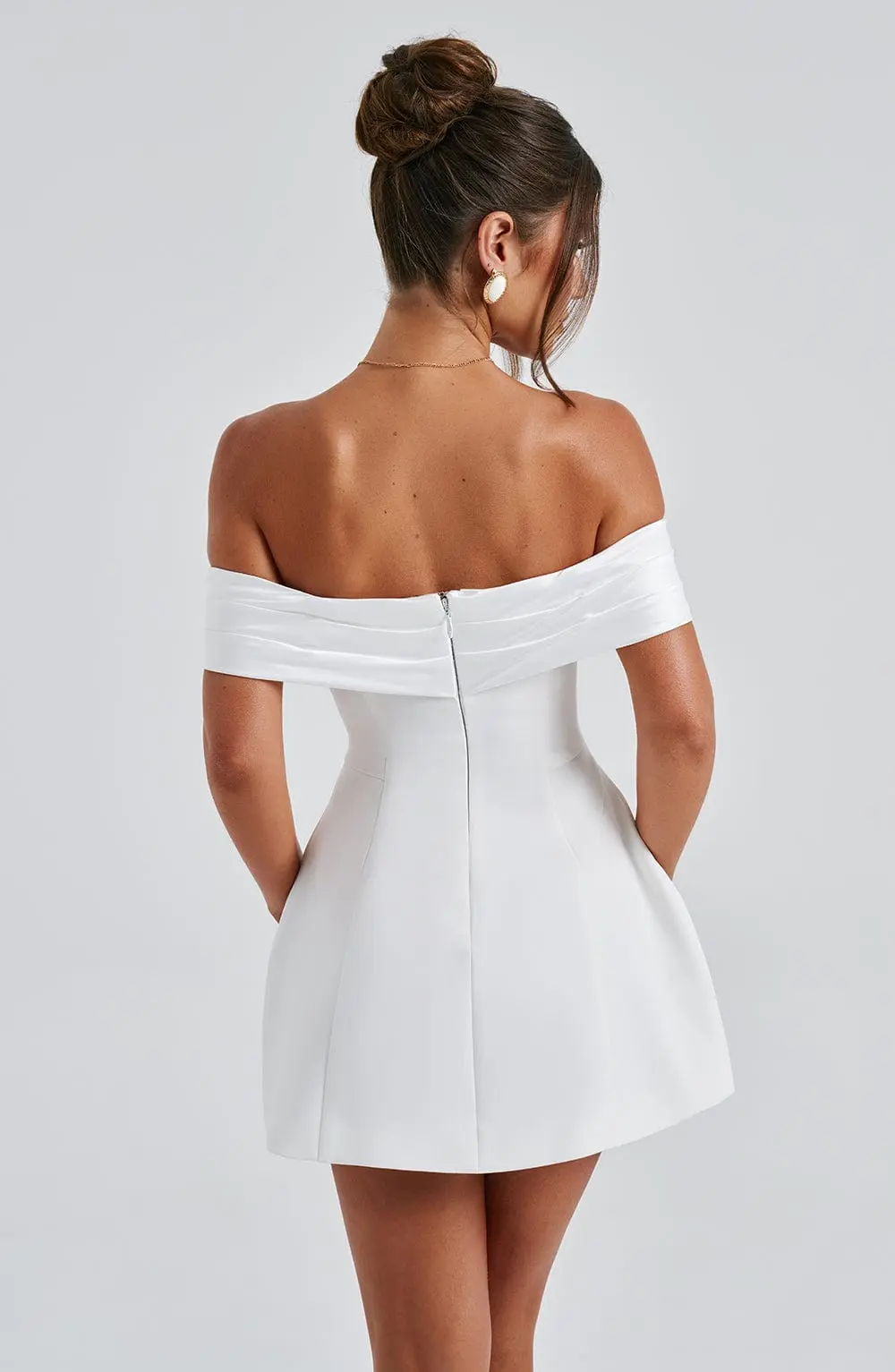 Delta Mini Dress - Ivory - Image 8