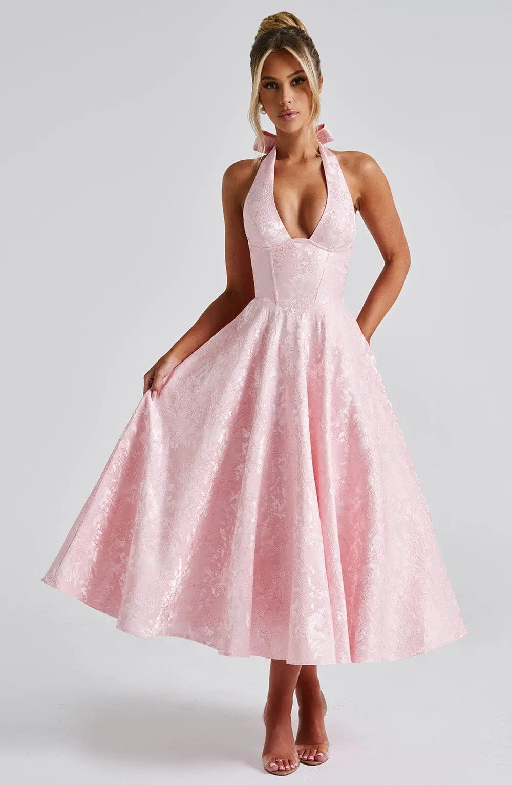 Effie Midi Dress - Blush - Image 10