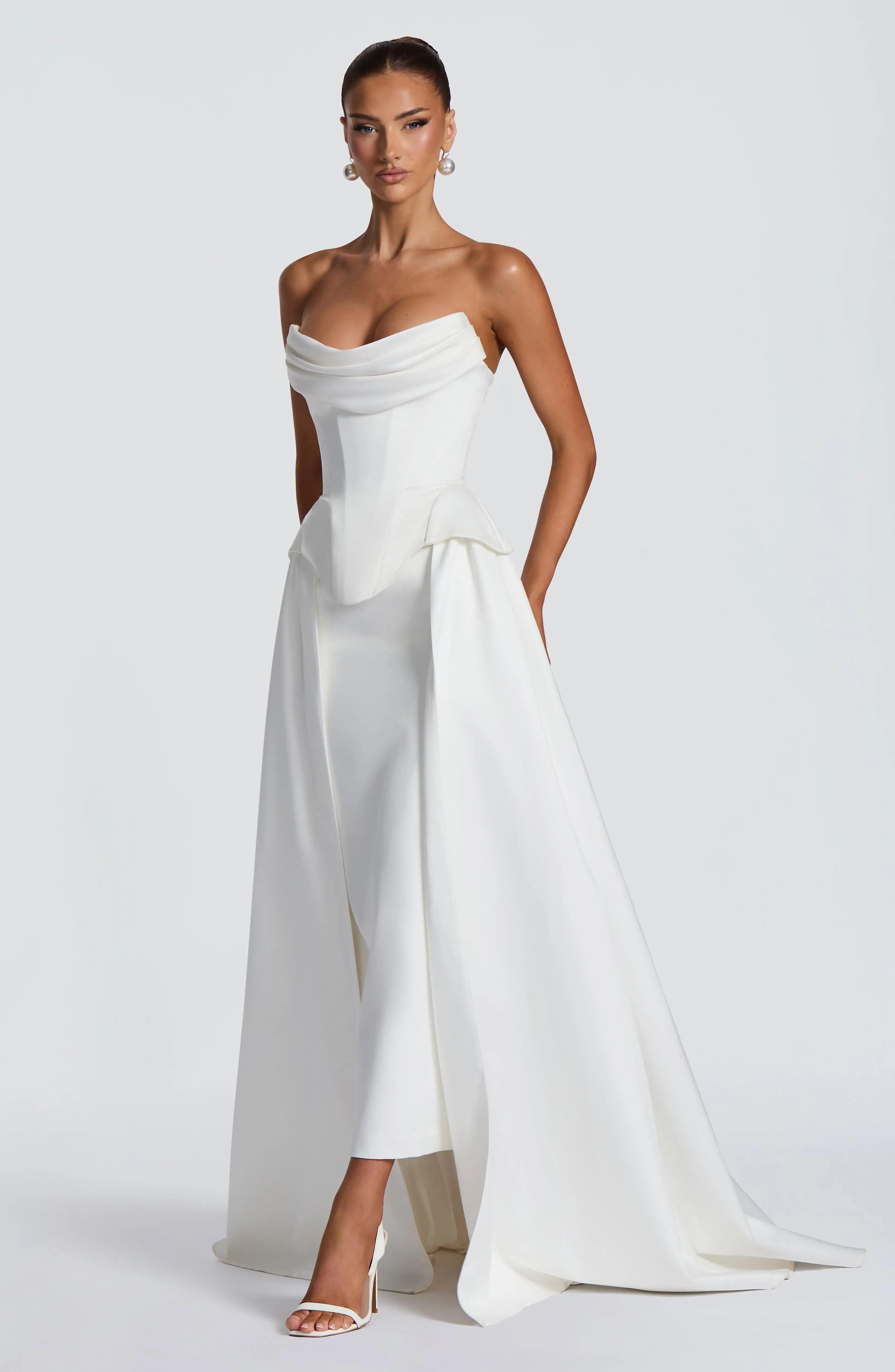 Neri Skirt Train - Ivory - Image 4