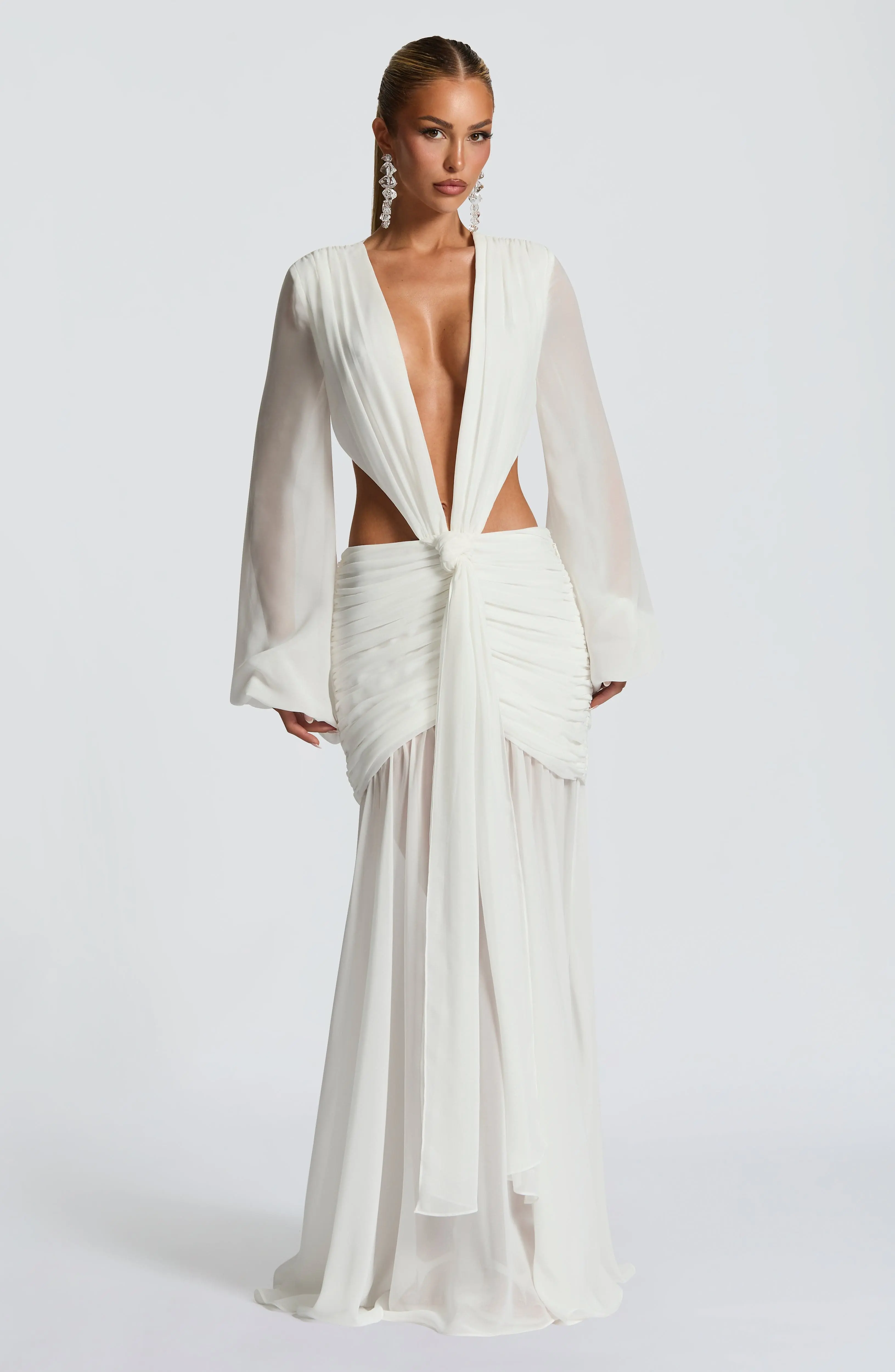 Andrina Maxi Dress - Ivory - Image 8