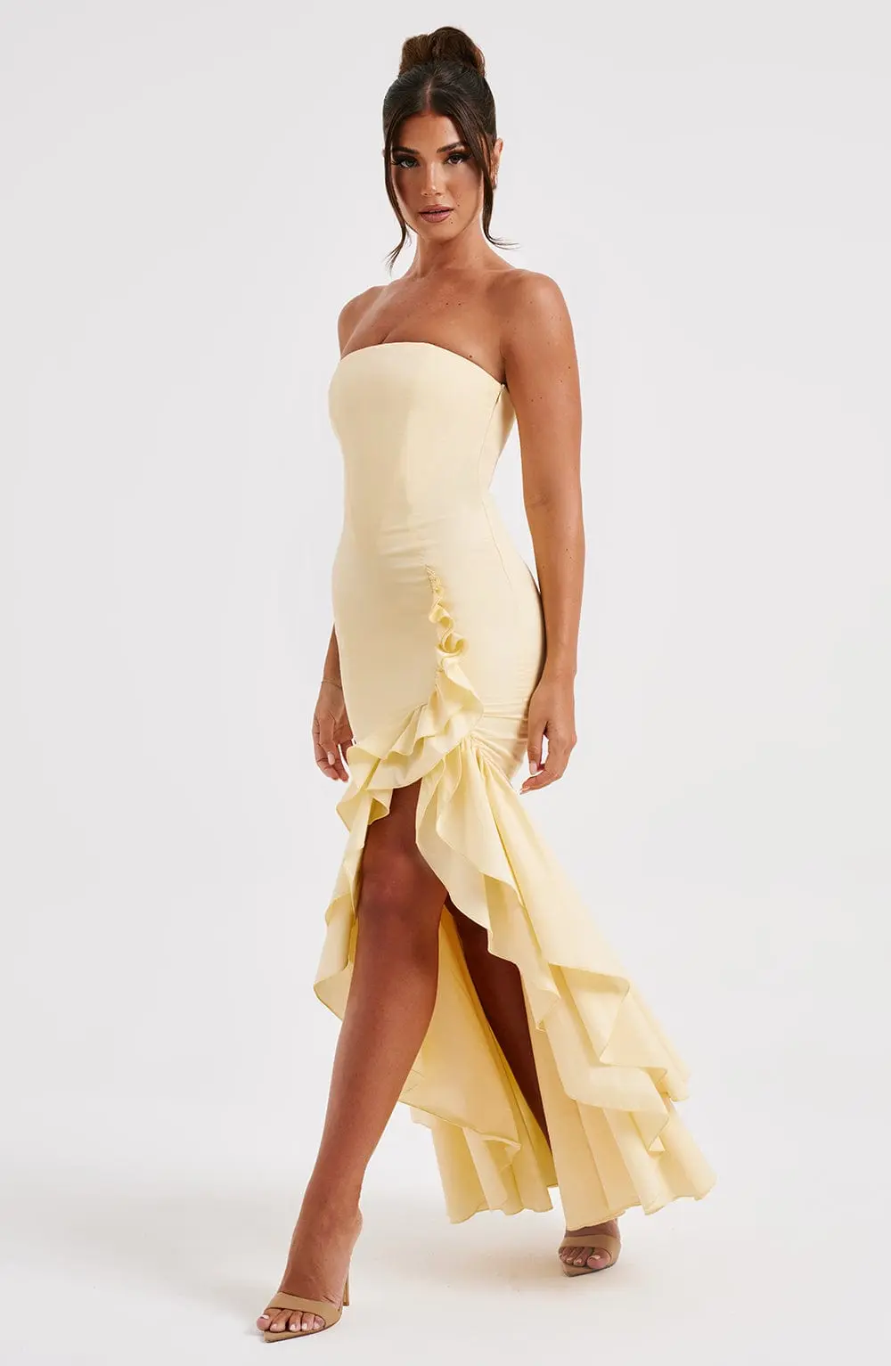 Angelina Maxi Dress - Lemon - Image 6