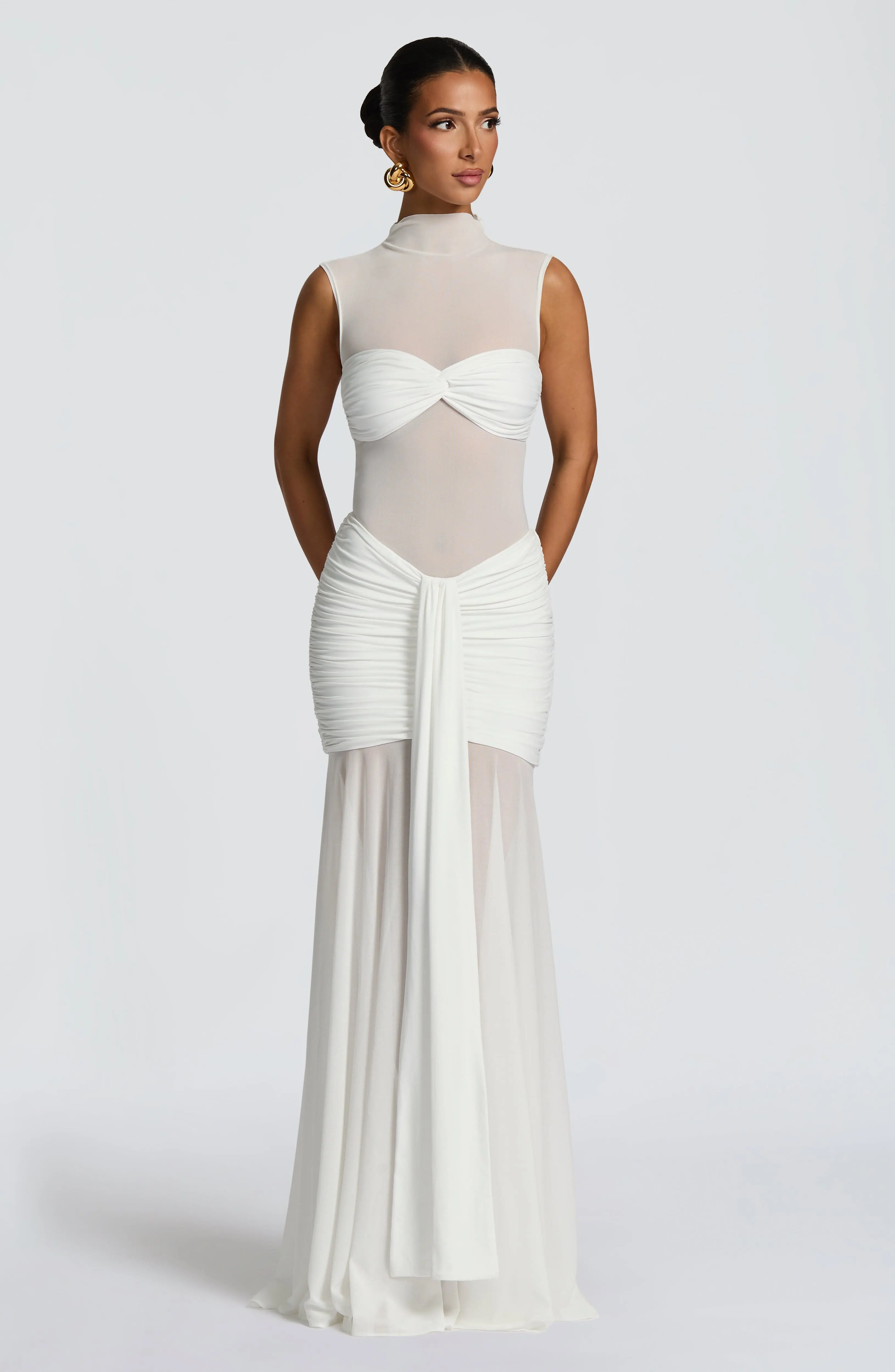 Fae Maxi Skirt - White - Image 2