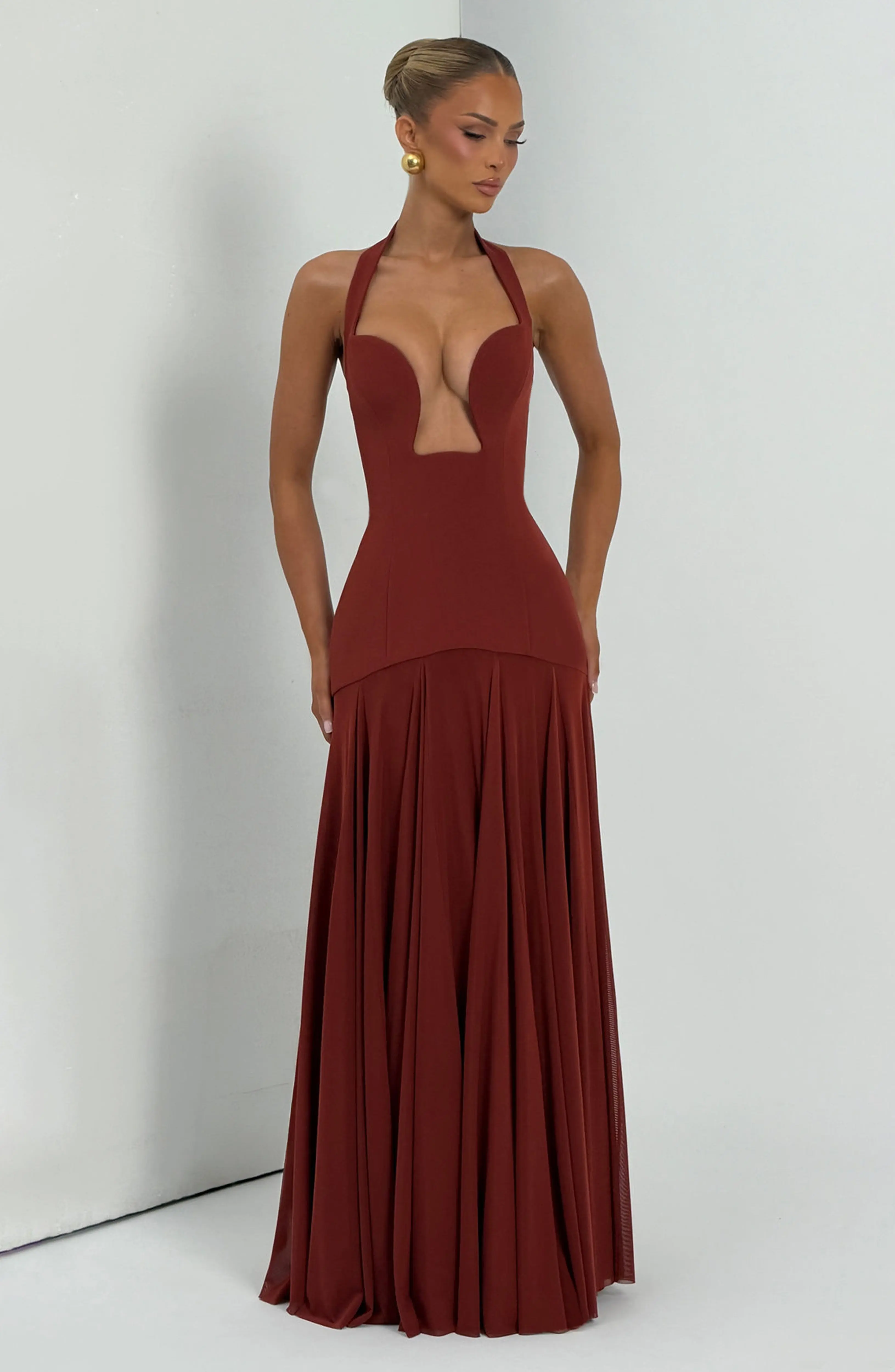Cyrene Maxi Dress - Deep Rust - Image 7