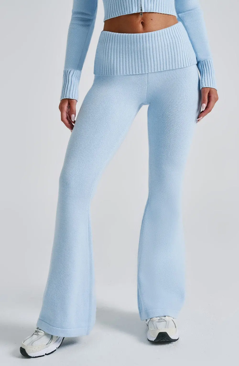 Portia Knit Pants - Baby Blue - Image 5