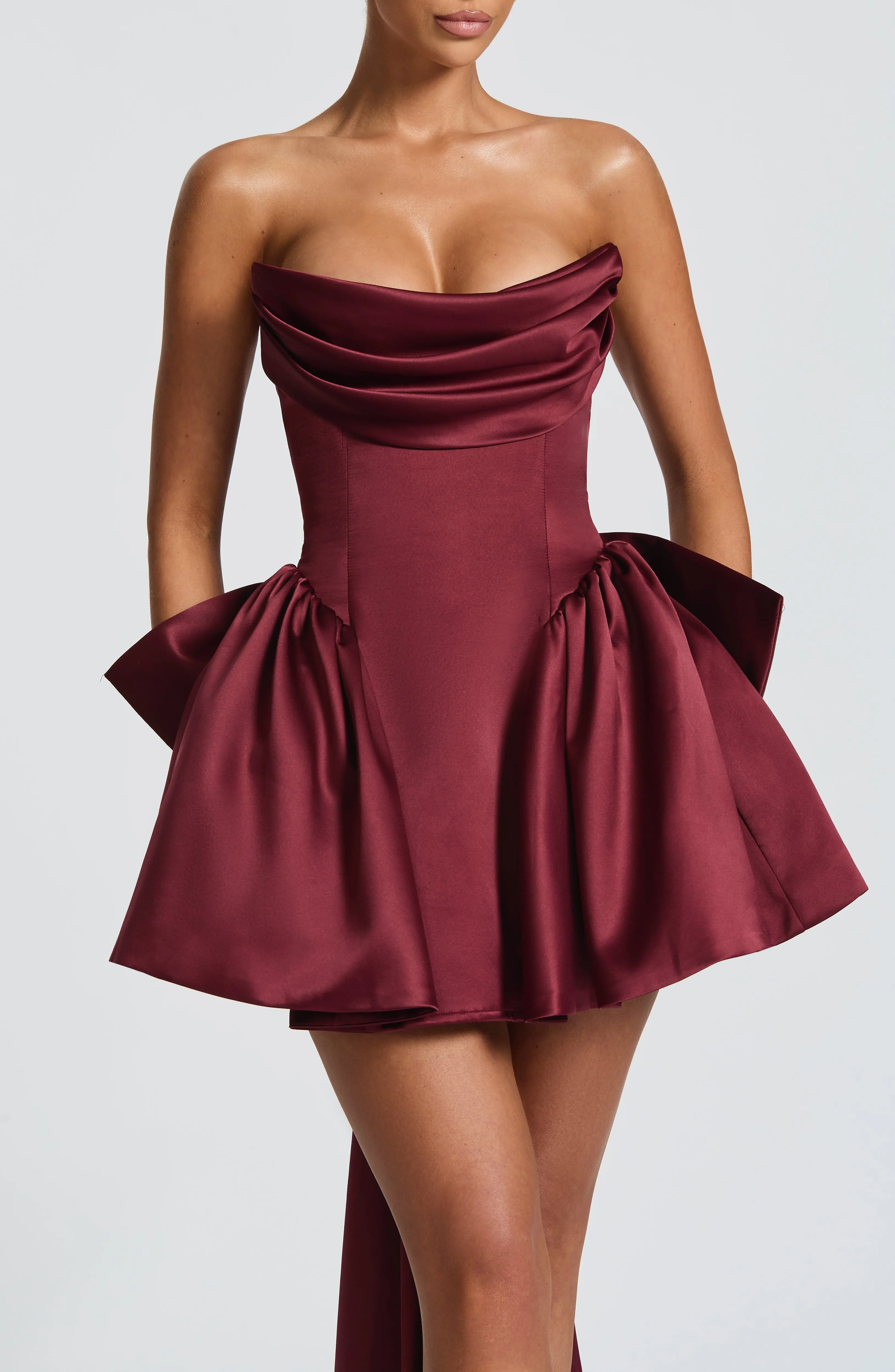 Trinity Mini Dress - Cherry Lacquer - Image 10