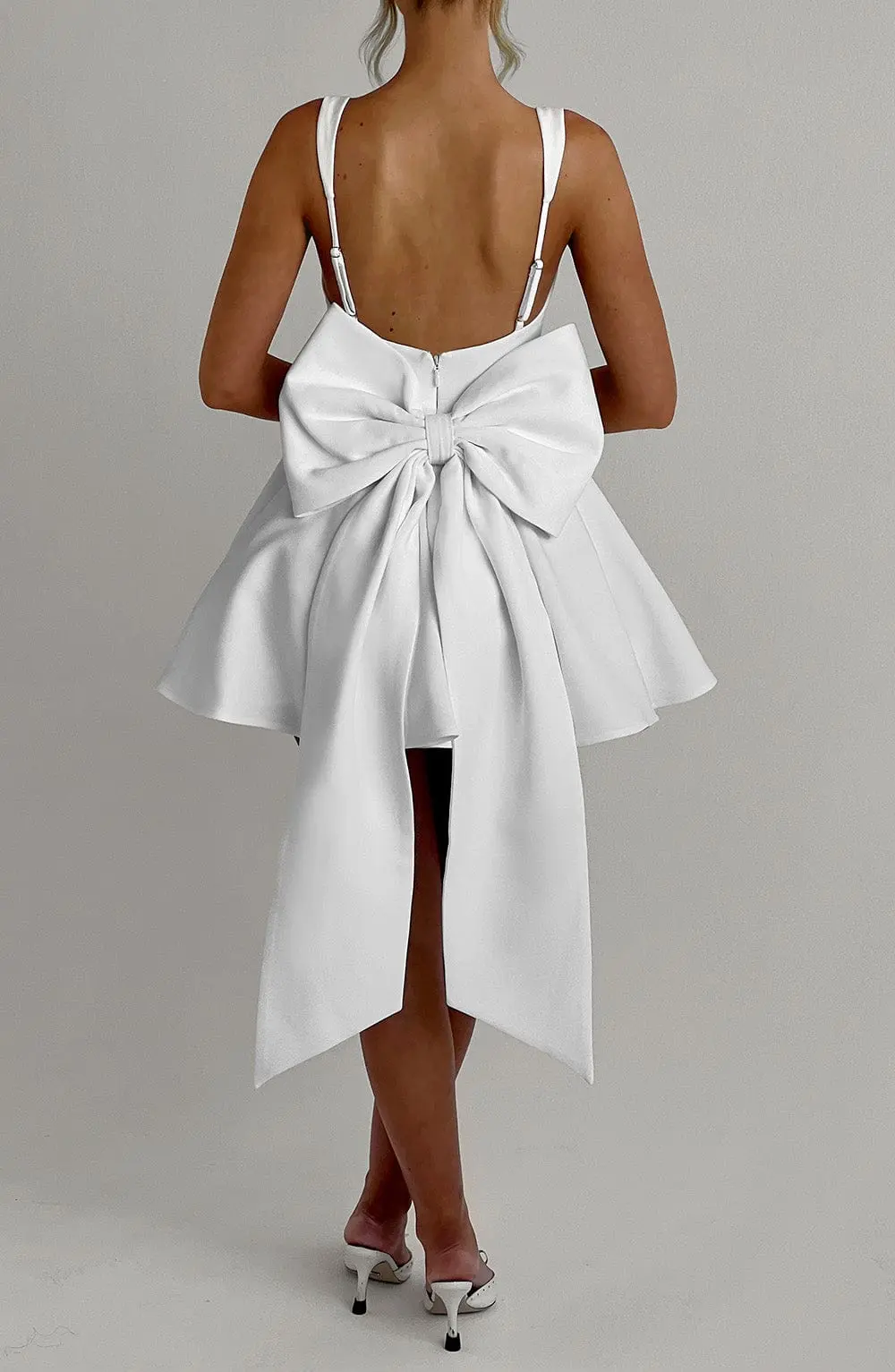 Rue Mini Dress - Ivory - Image 4