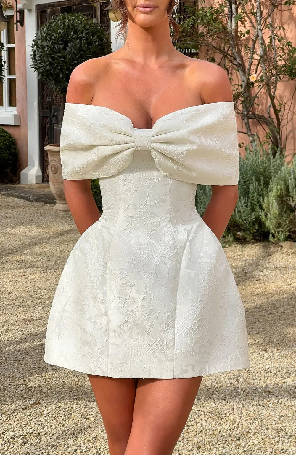 Raquel Mini Dress - Ivory - Image 6