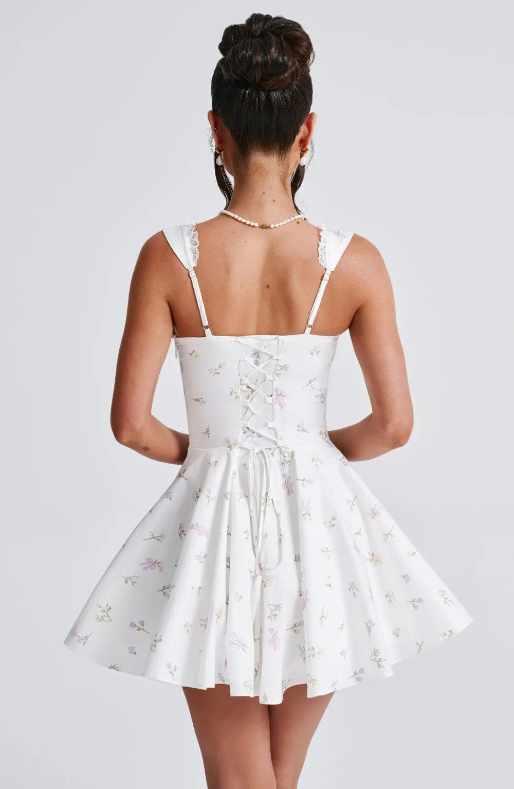Antonella Mini Dress - Multi Floral Print - Image 7