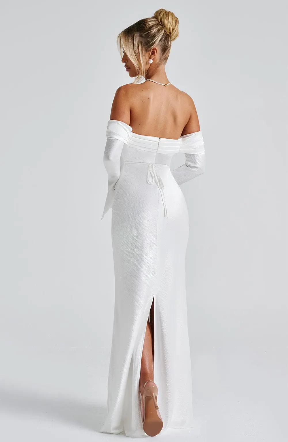 Selene Maxi Dress - Ivory - Image 3