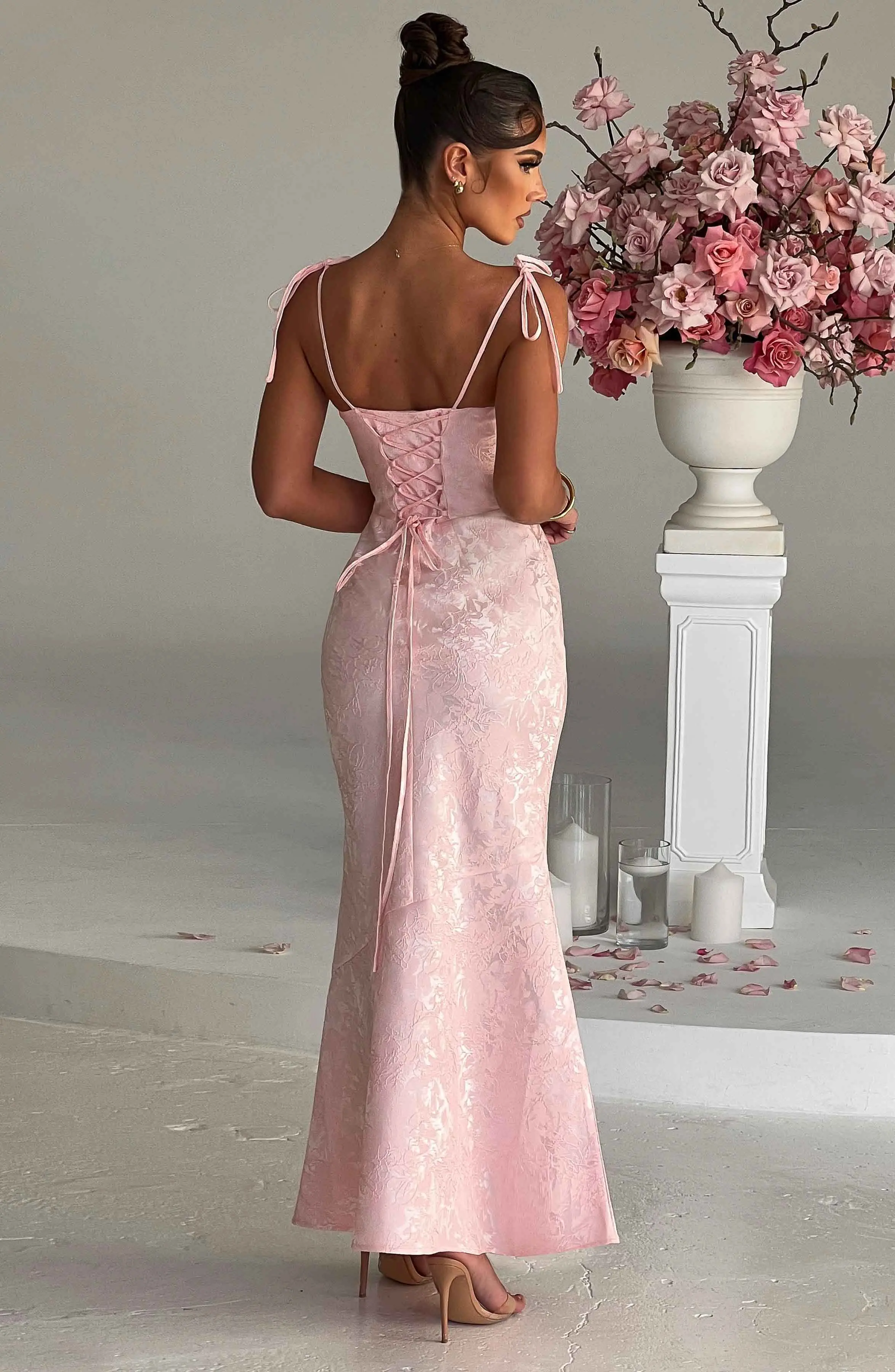 Whitney Maxi Dress - Blush - Image 3