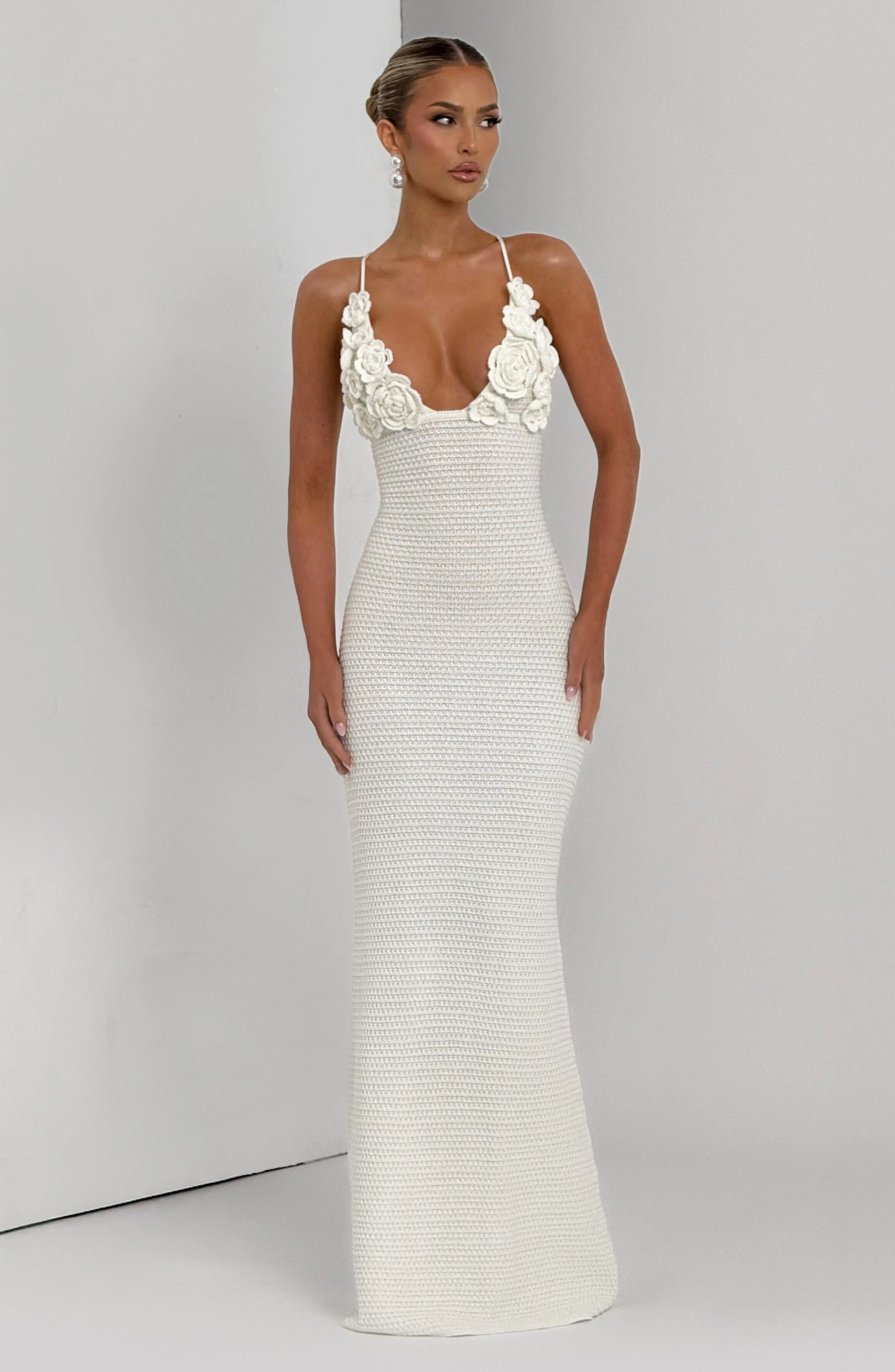 Celaena Maxi Dress - Ivory - Image 8
