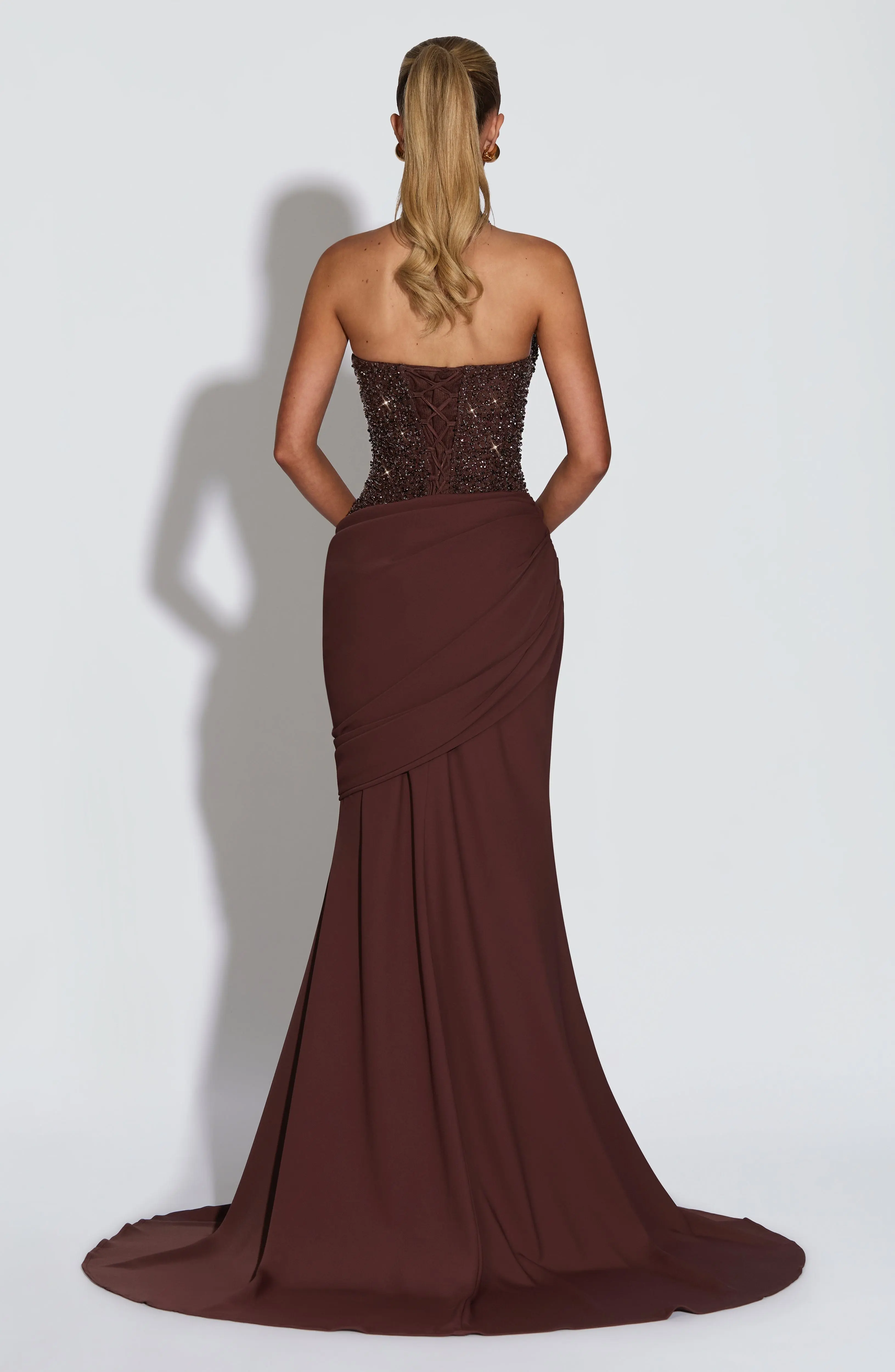Taylor Gown - Plum Brown - Image 2