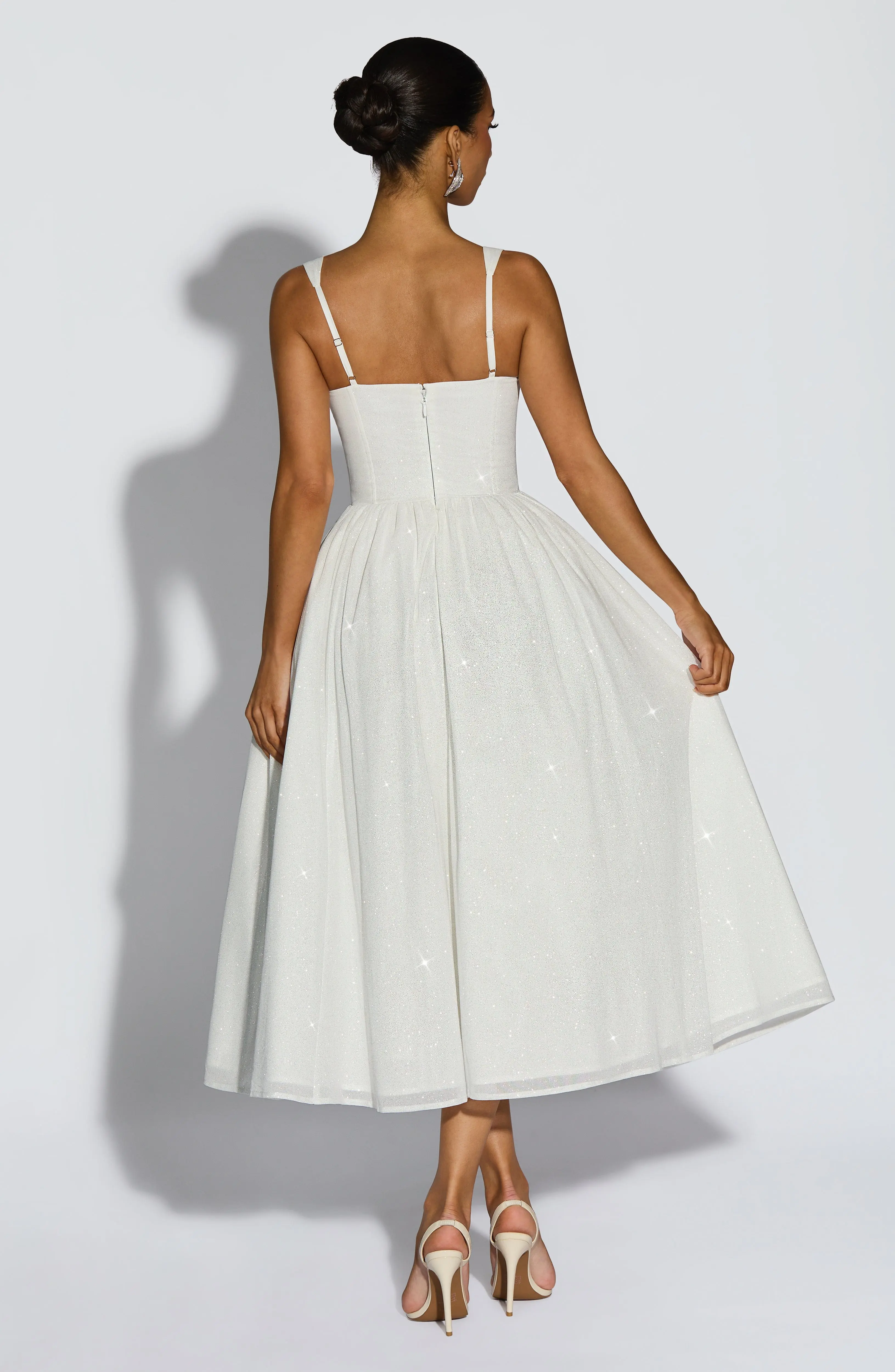 Vivienne Midi Dress - Ivory Sparkle - Image 2